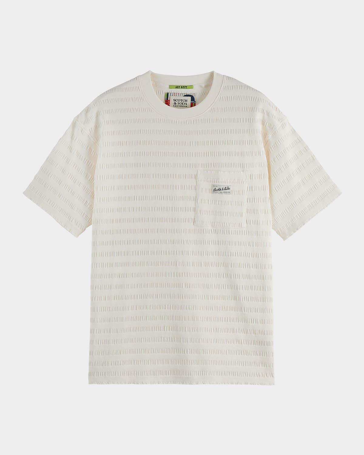 Men's Relaxed-Fit Textured Pocket T-Shirt Product Image