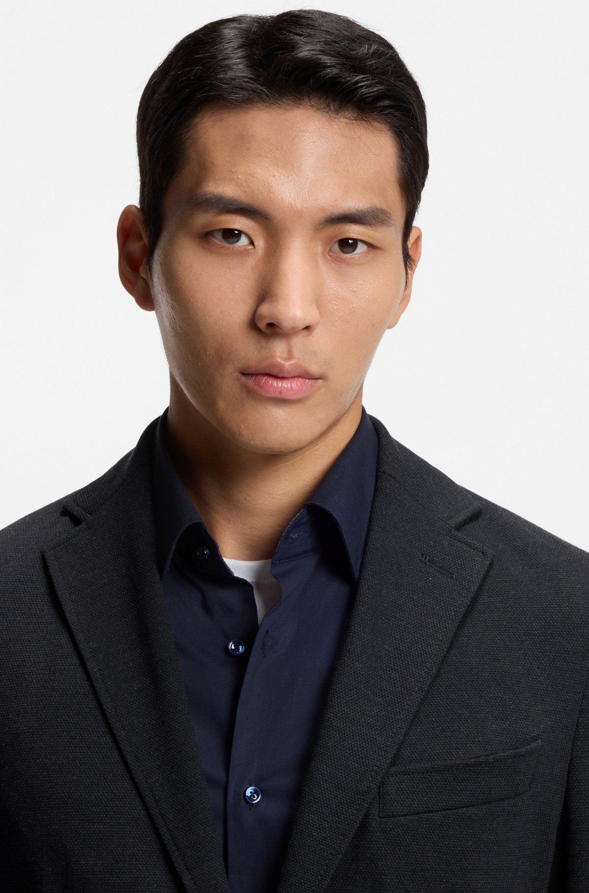 Slim-fit jacket in performance-stretch fabric Product Image