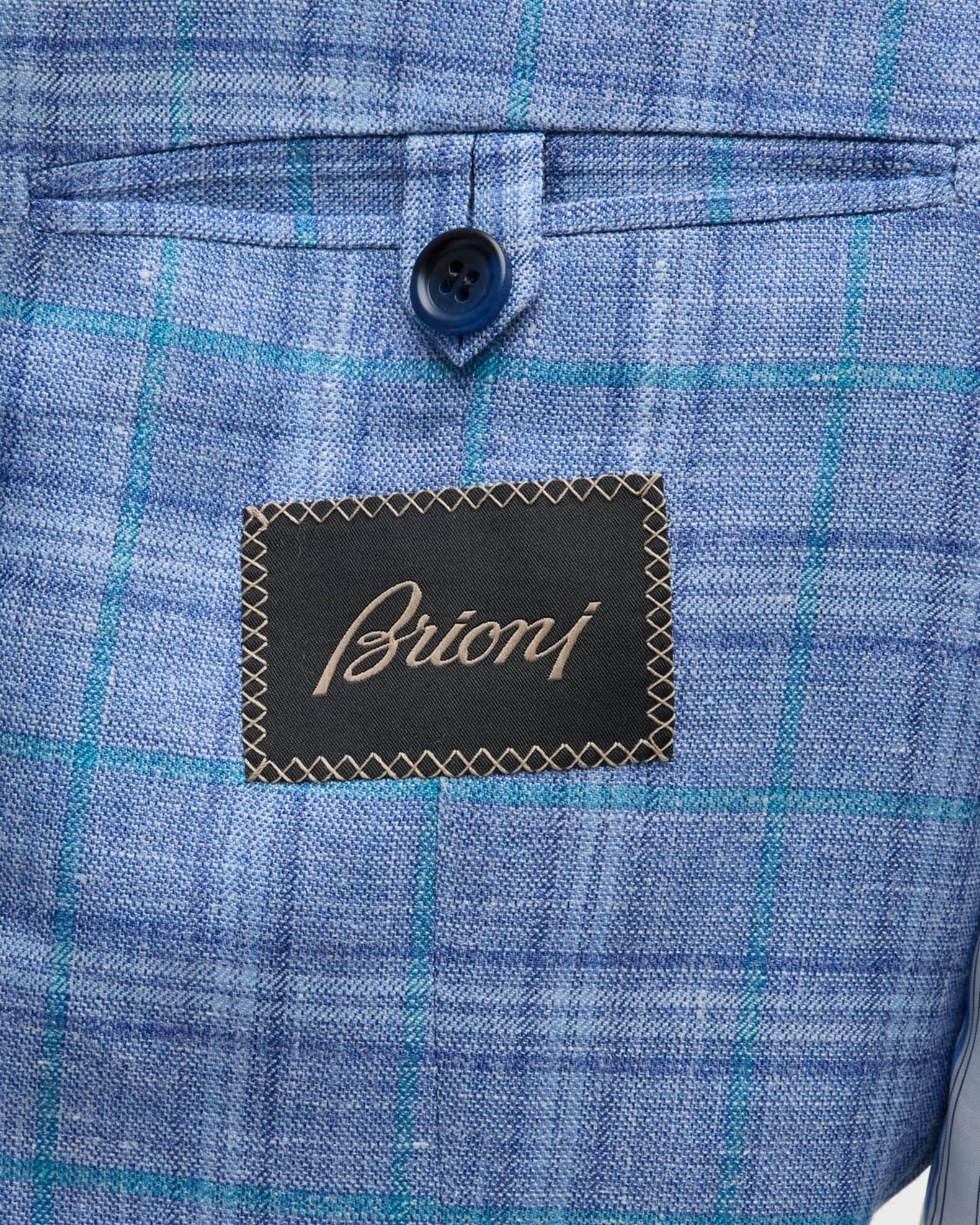 Men's Cashmere-Blend Plaid Sport Coat Product Image