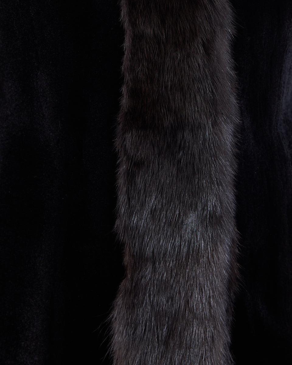 Reversible Sheared Mink & Sable Section Vest Product Image