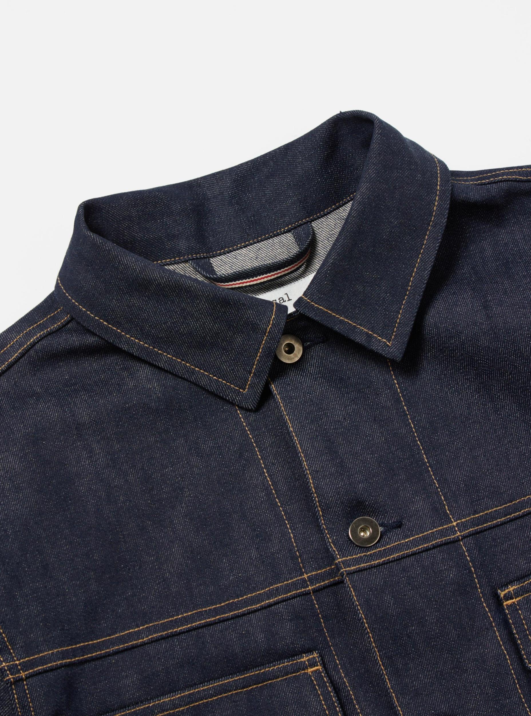 Universal Works Trucker Jacket in Indigo 13oz Selvedge Denim Product Image