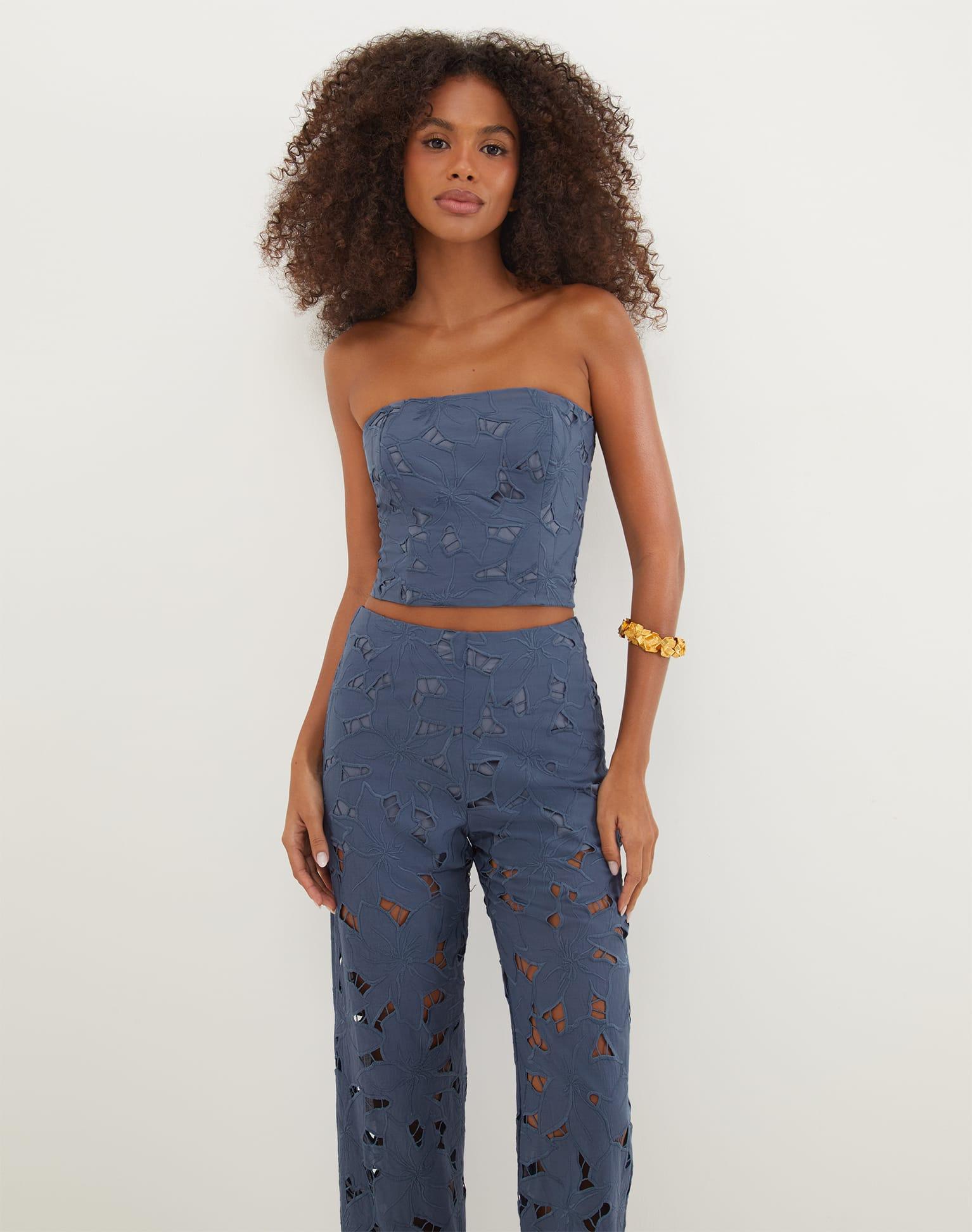 Mei Cropped Top - Bayside Product Image