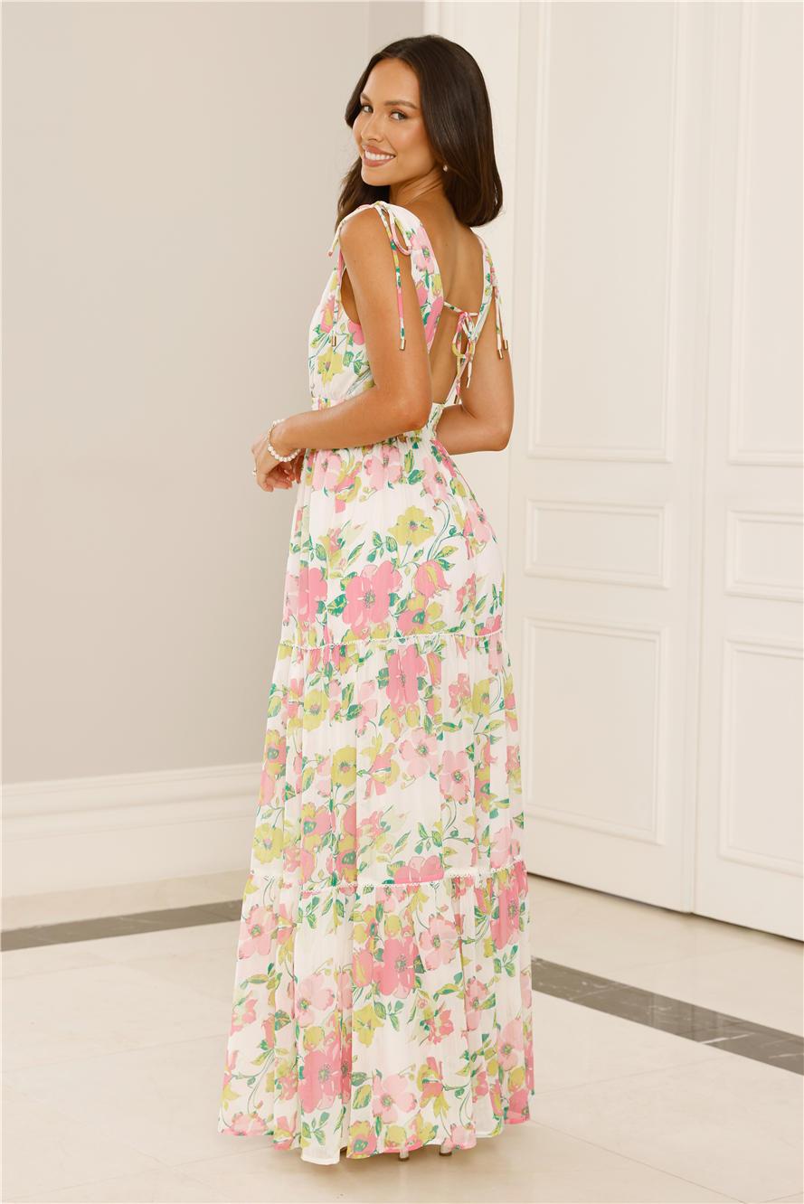Sunny Splendour Maxi Dress Pink Product Image