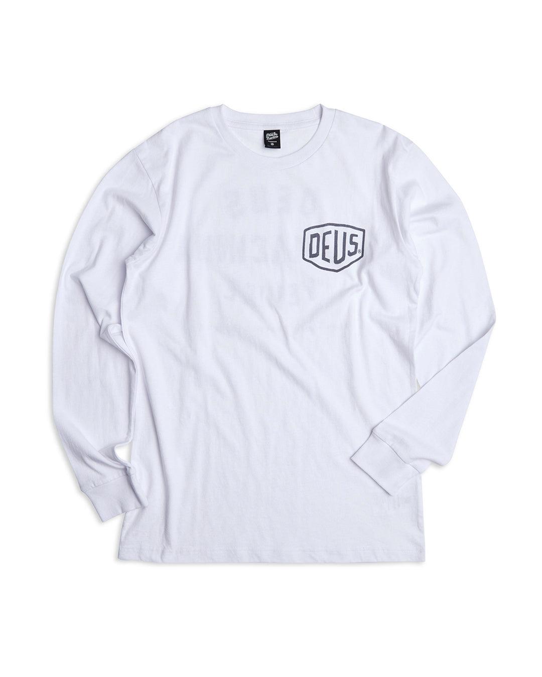 Venice Address Long Sleeve Tee - White Product Image
