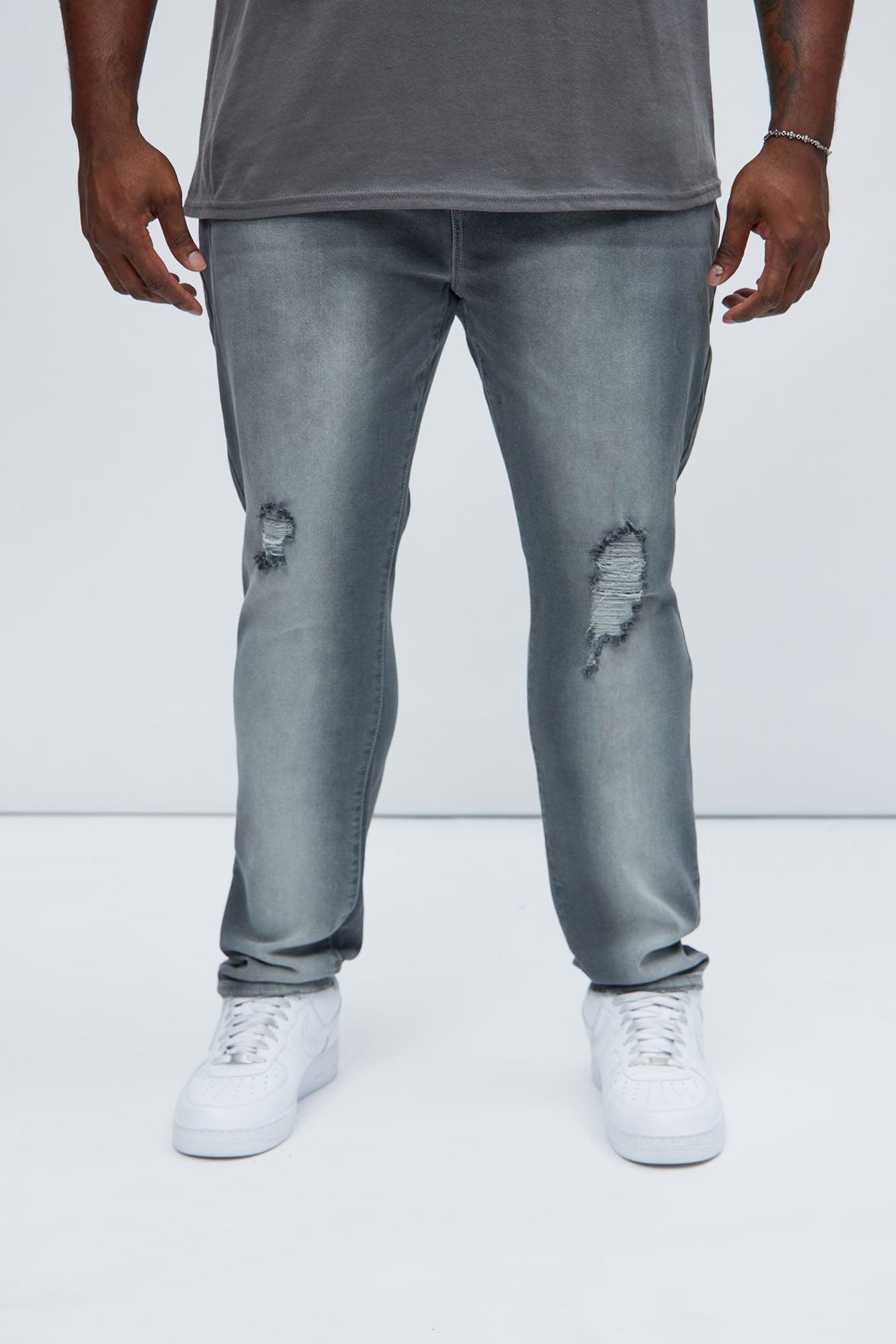 Take No L's Skinny Jean - Grey Product Image