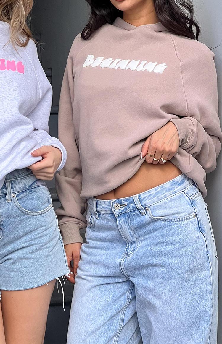 Beginning Beige Bubble Hoodie Product Image