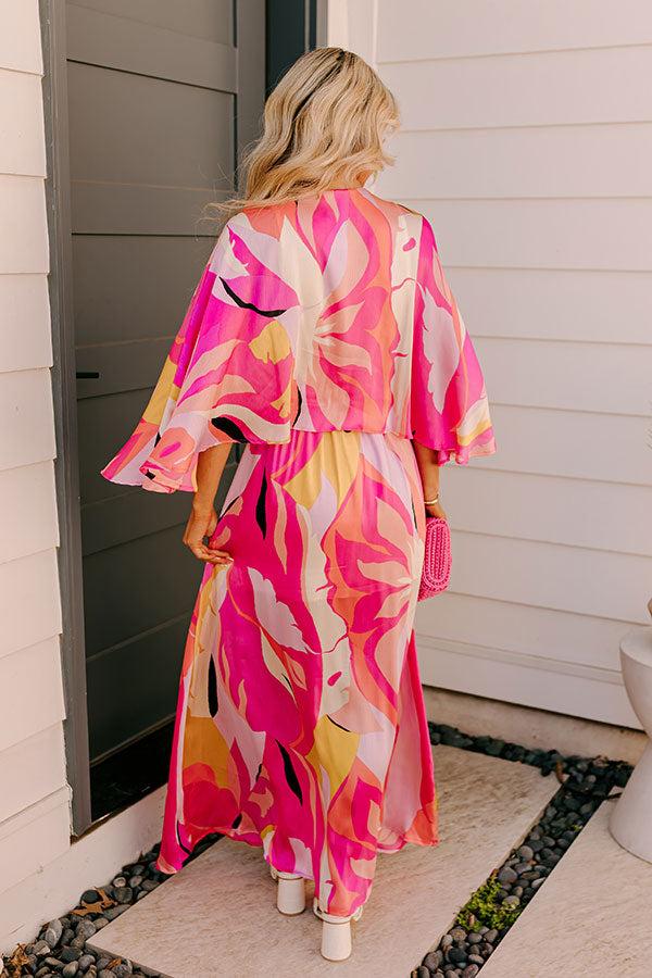 Vacay Moment Maxi Dress in Pink Product Image