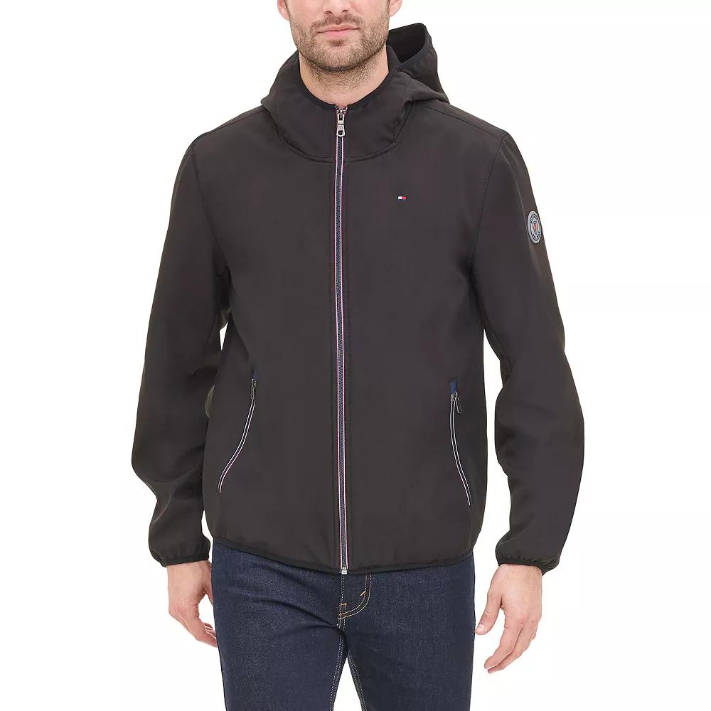Mens Tommy Hilfiger Hooded Softshell Jacket Product Image