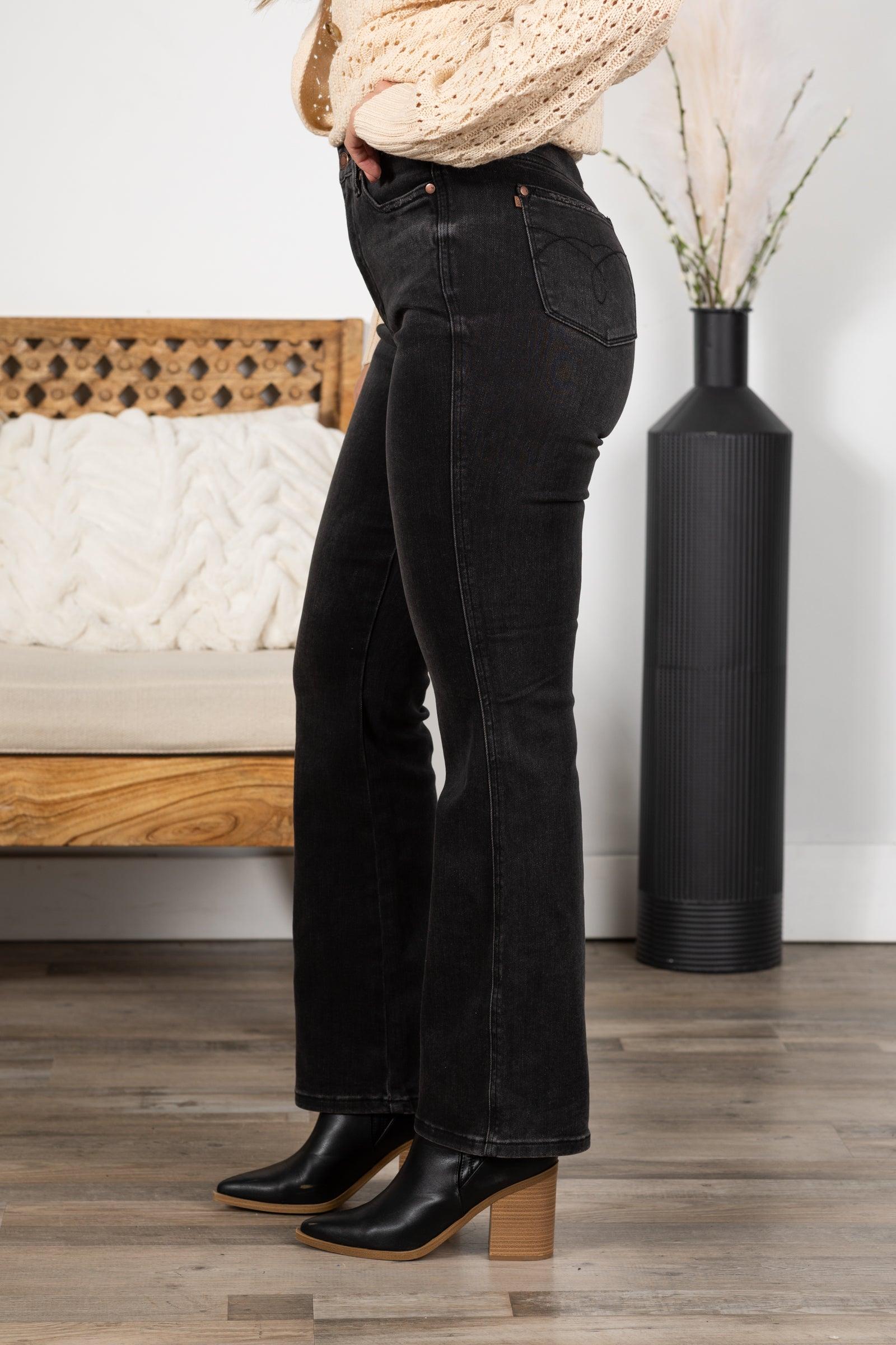 Judy Blue Black Inseam Program Bootcut Jeans Product Image