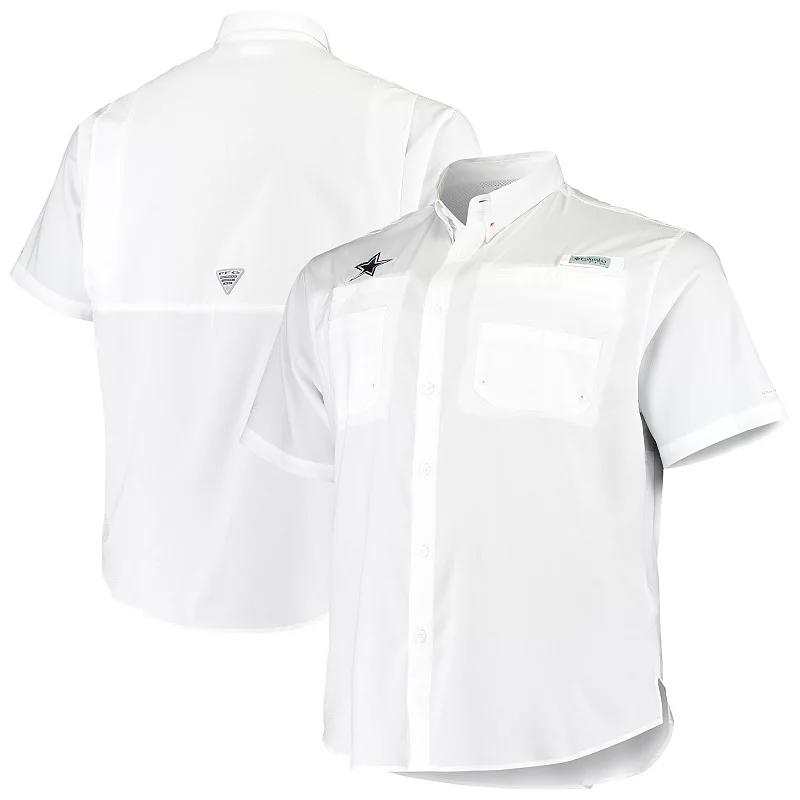 Men's Columbia White Dallas Cowboys Big & Tall Tamiami Woven Button-Down Shirt,  Product Image