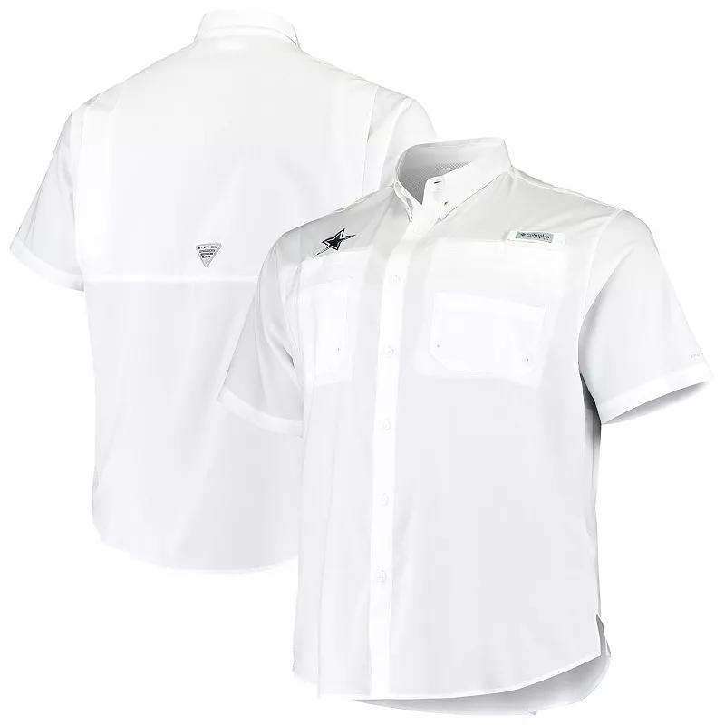 Men's Columbia White Dallas Cowboys Big & Tall Tamiami Woven Button-Down Shirt,  Product Image