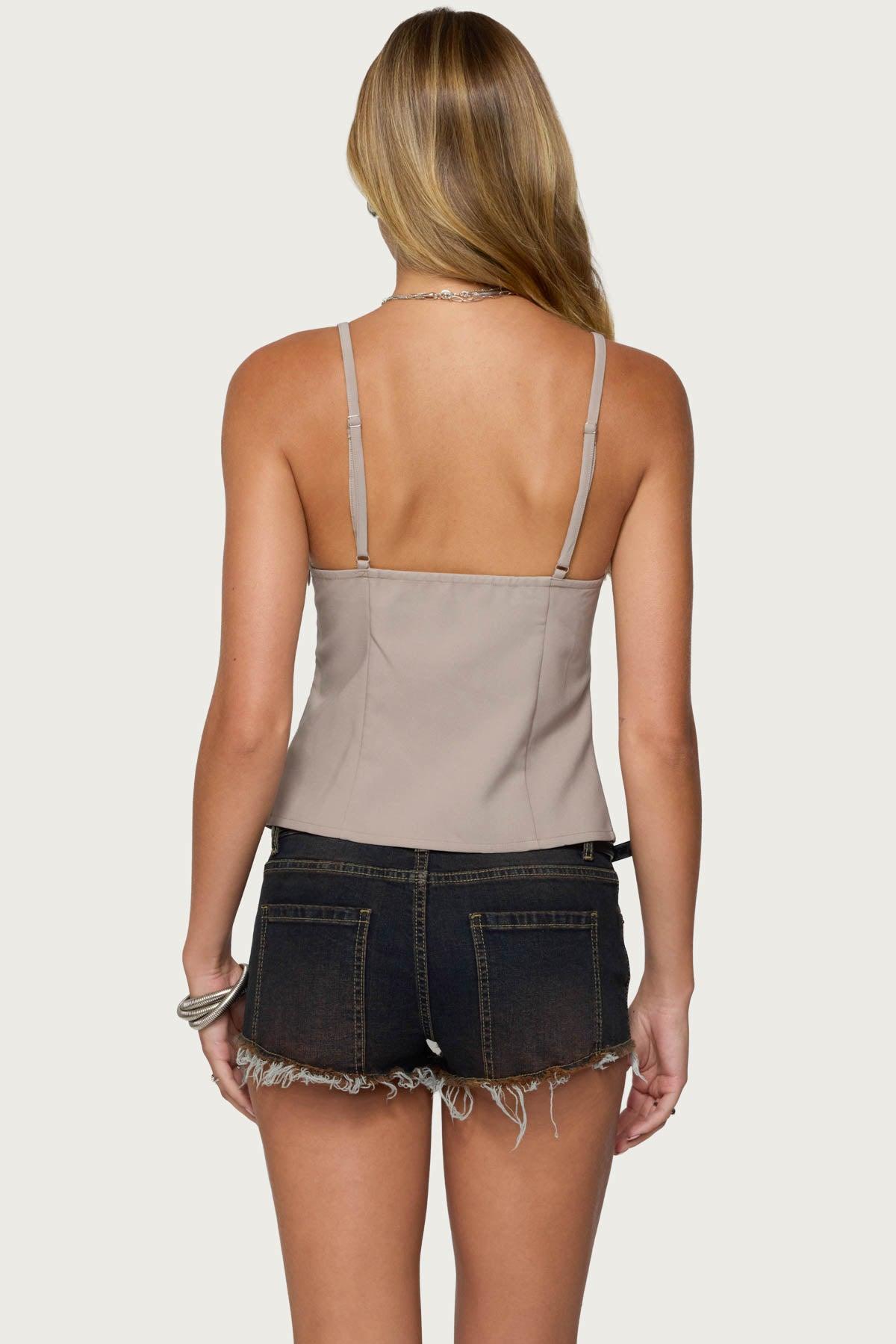 Shay Split Front Buckle Tank Top Product Image