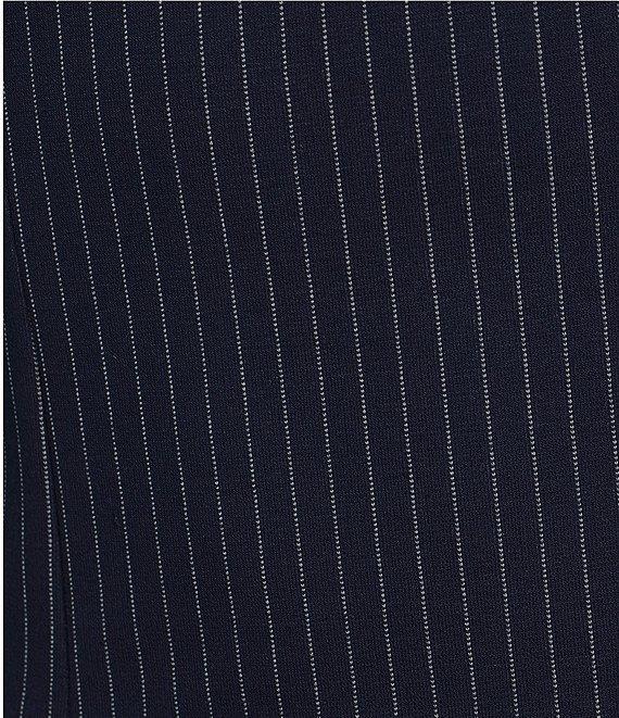 Honey & Sparkle Pinstripe Boat Neck Sleeveless Drop Waist Dress Product Image