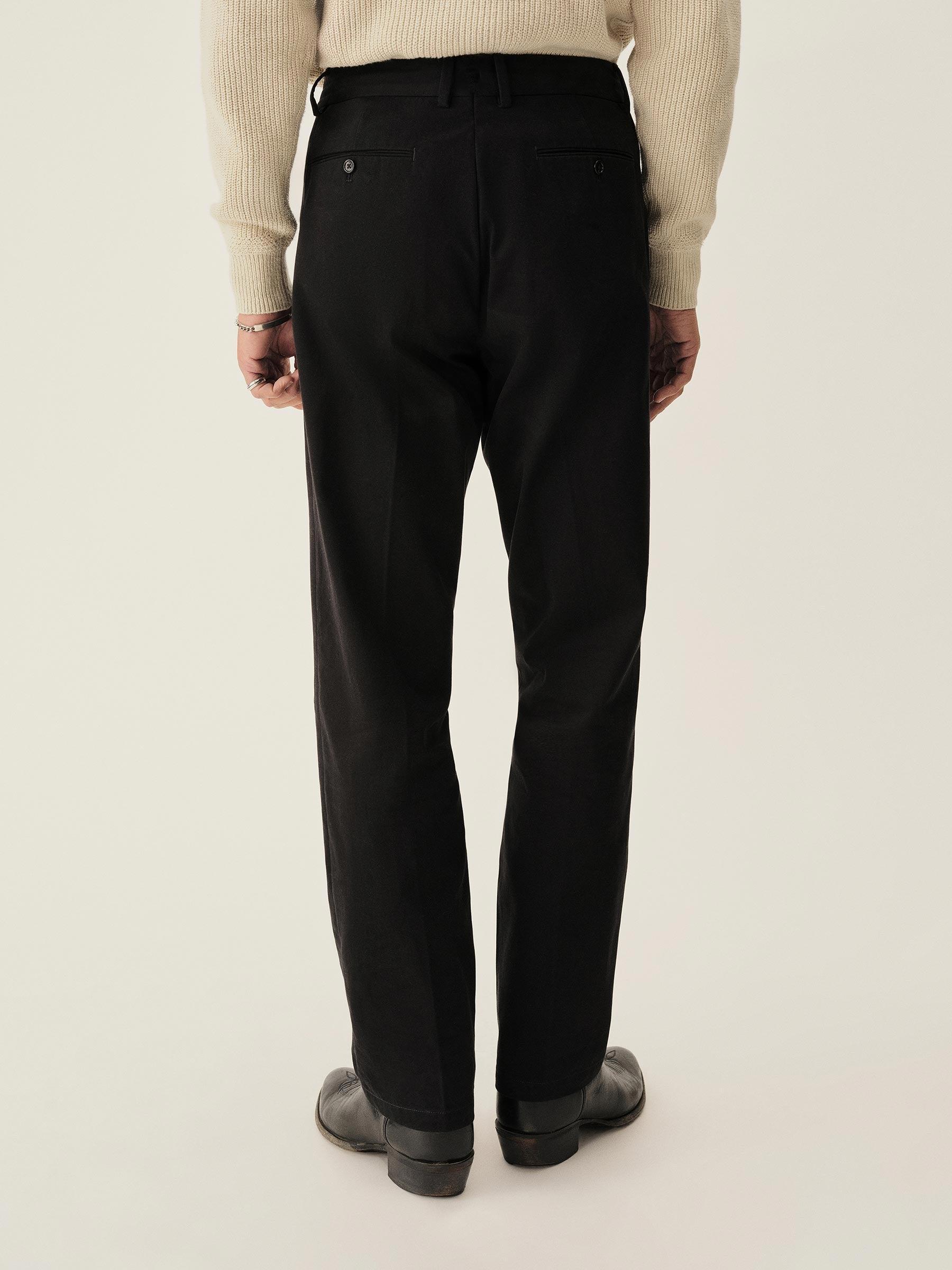 Black Cotton Twill El Camino Pant Product Image
