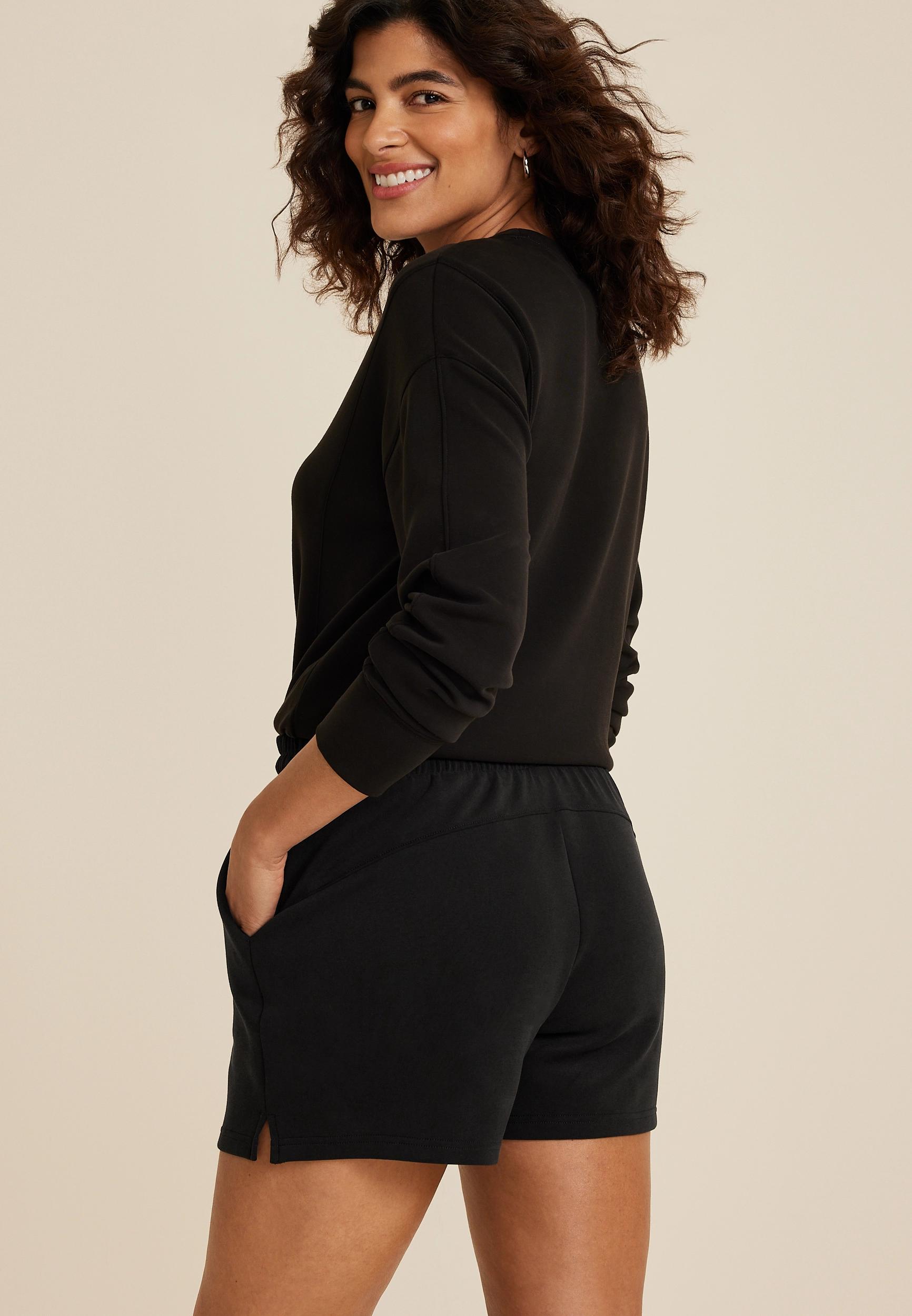 Maurices Womens Cloud Scuba High Rise 4In Shorts Size X Small Product Image