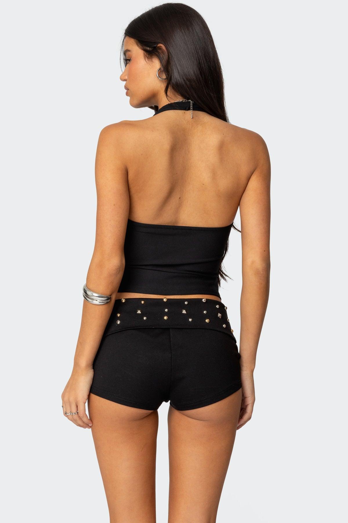 Kiana Ribbed Halter Top Product Image