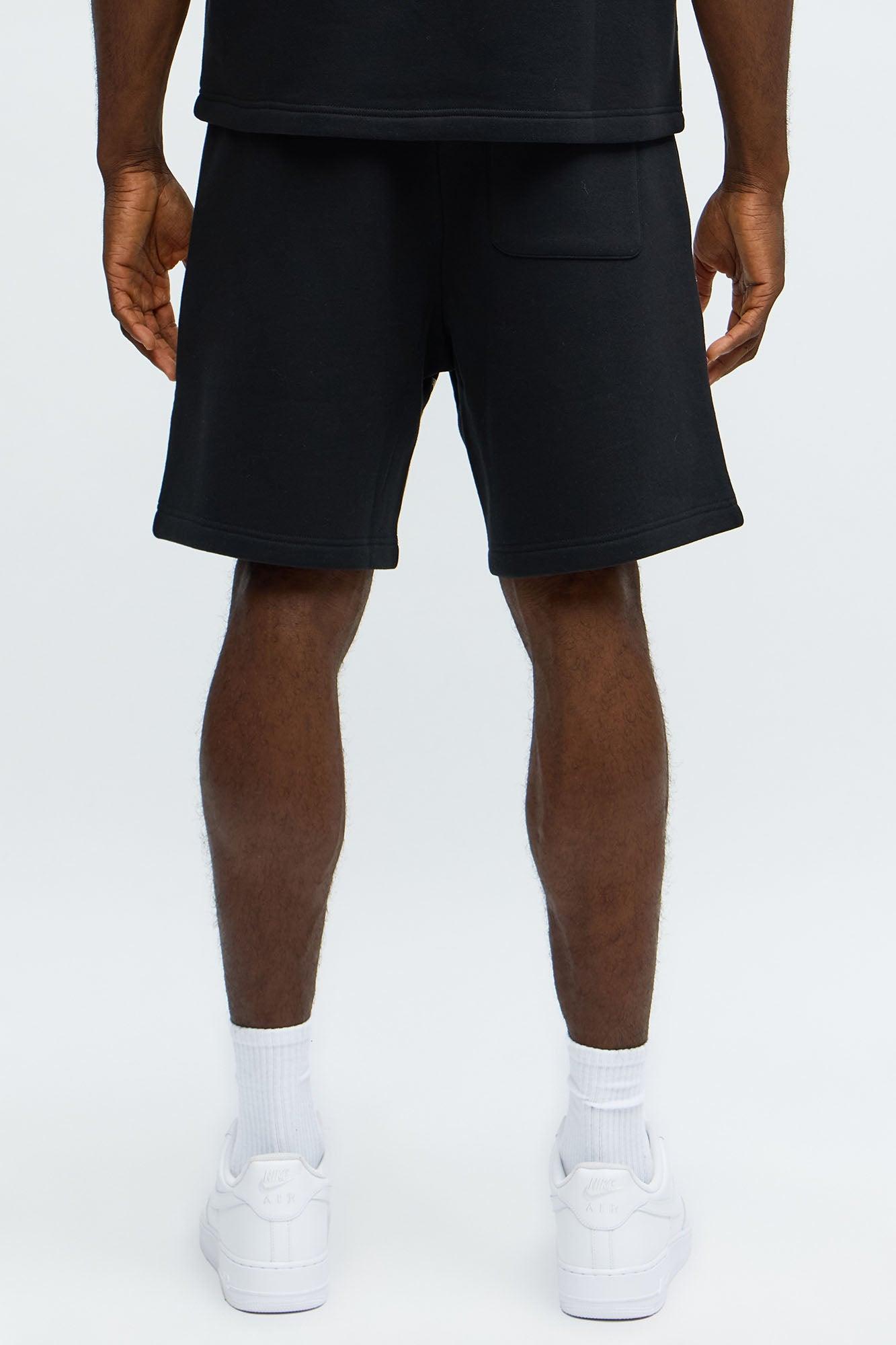 Tyson Relaxed Barbed Wire Shorts - Black Male Product Image