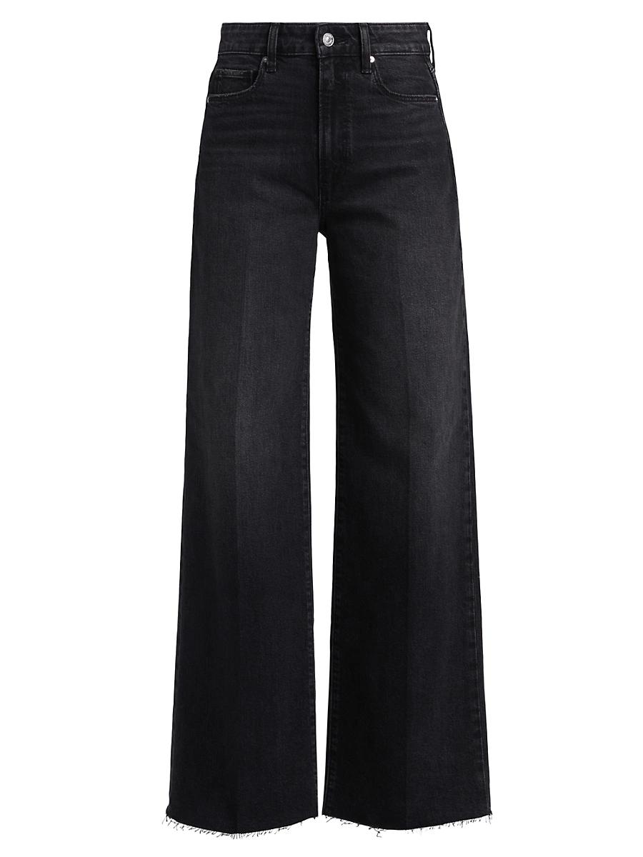 Womens Anessa High-Rise Raw Hem Jeans Product Image