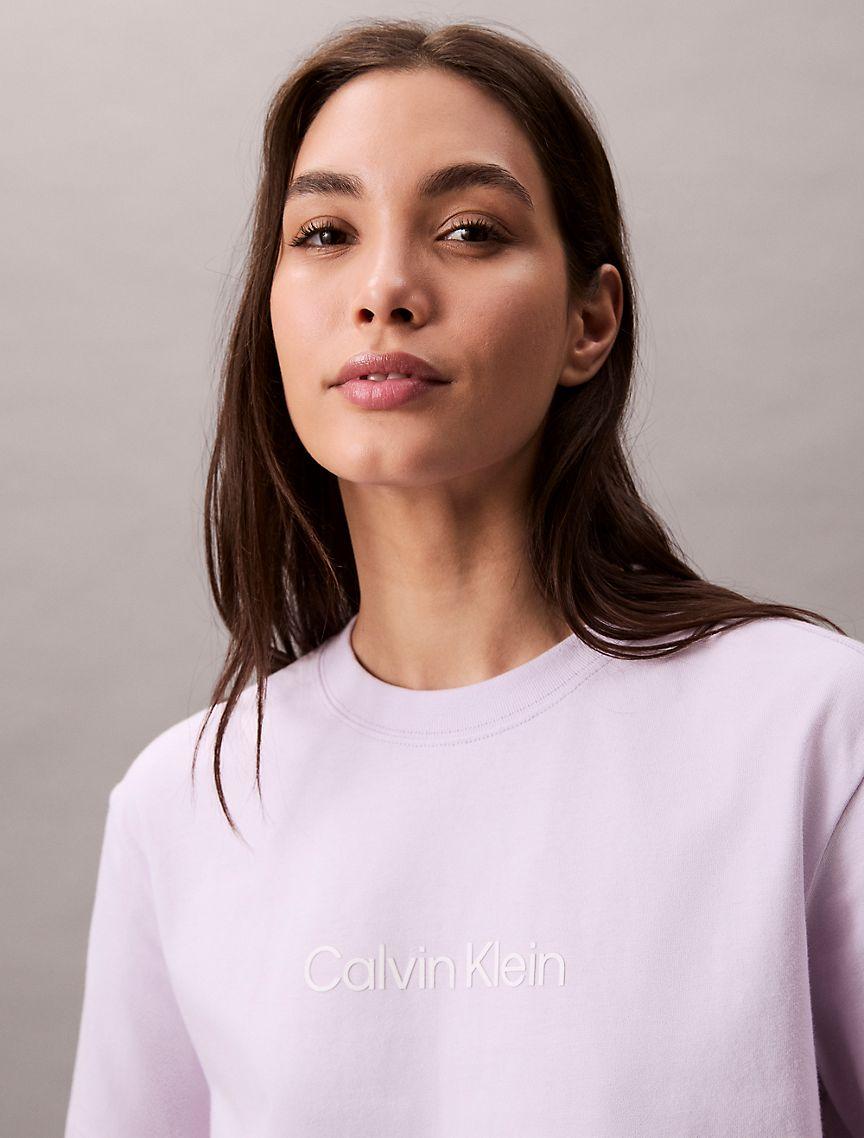 Standard Logo Boxy Fit Crewneck T-Shirt Product Image