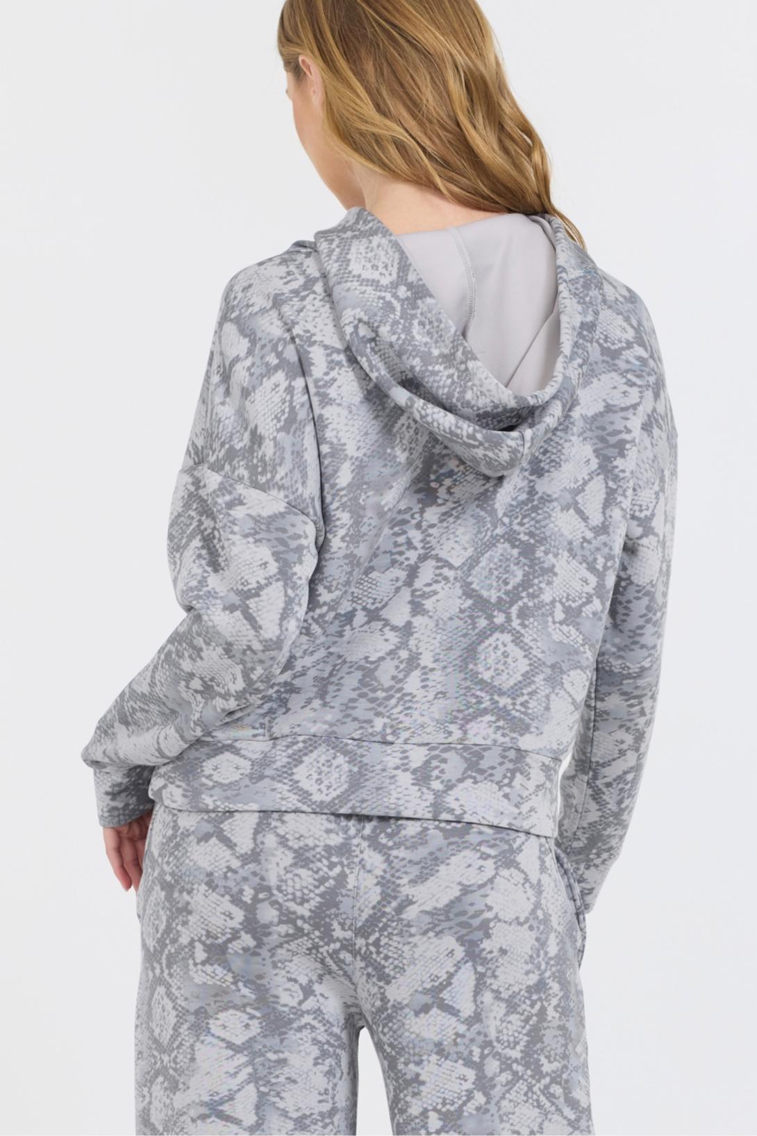 Snake Skin Fleece Hoodie Product Image