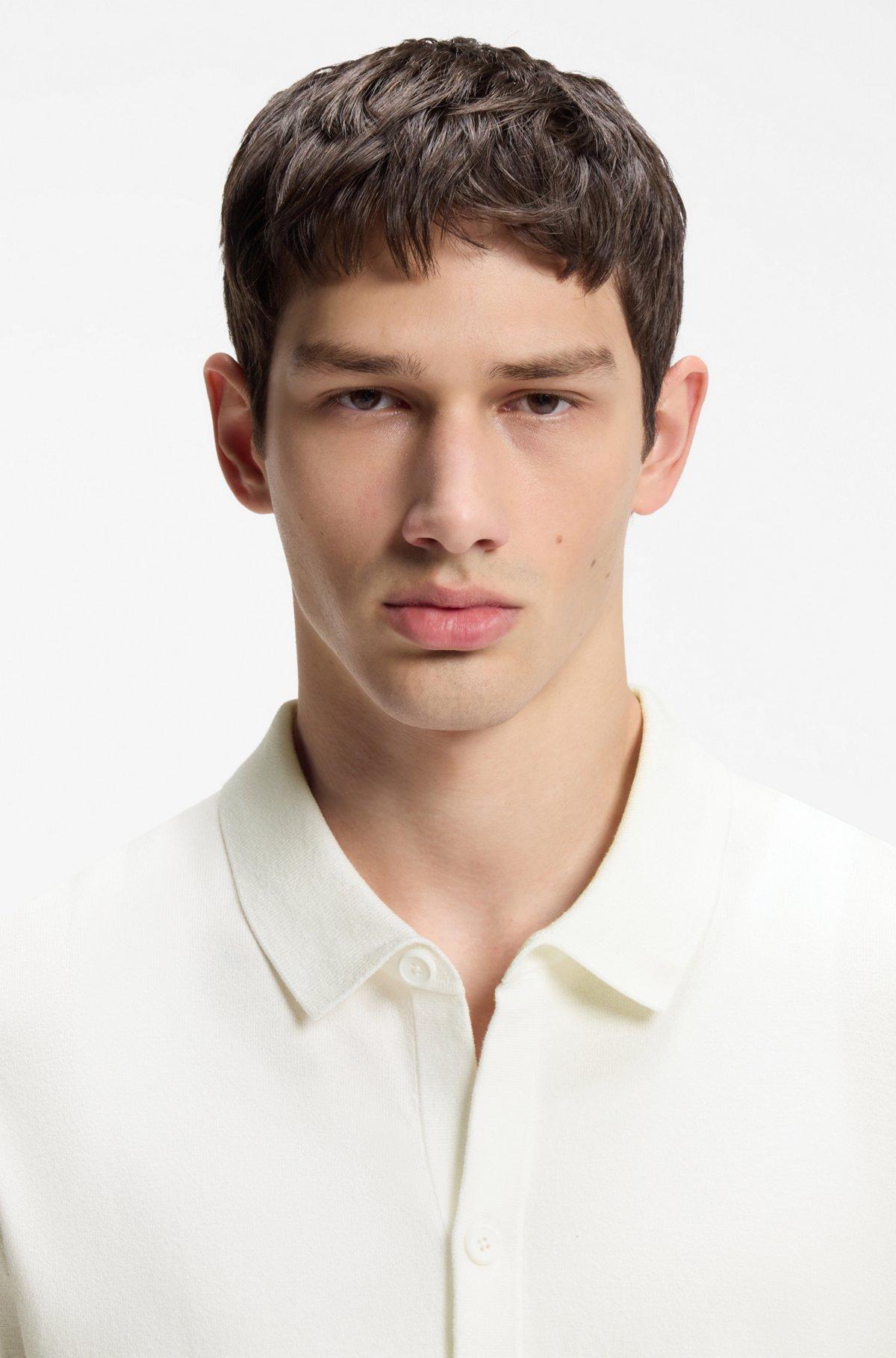 Regular-fit shirt with knitted structure Product Image