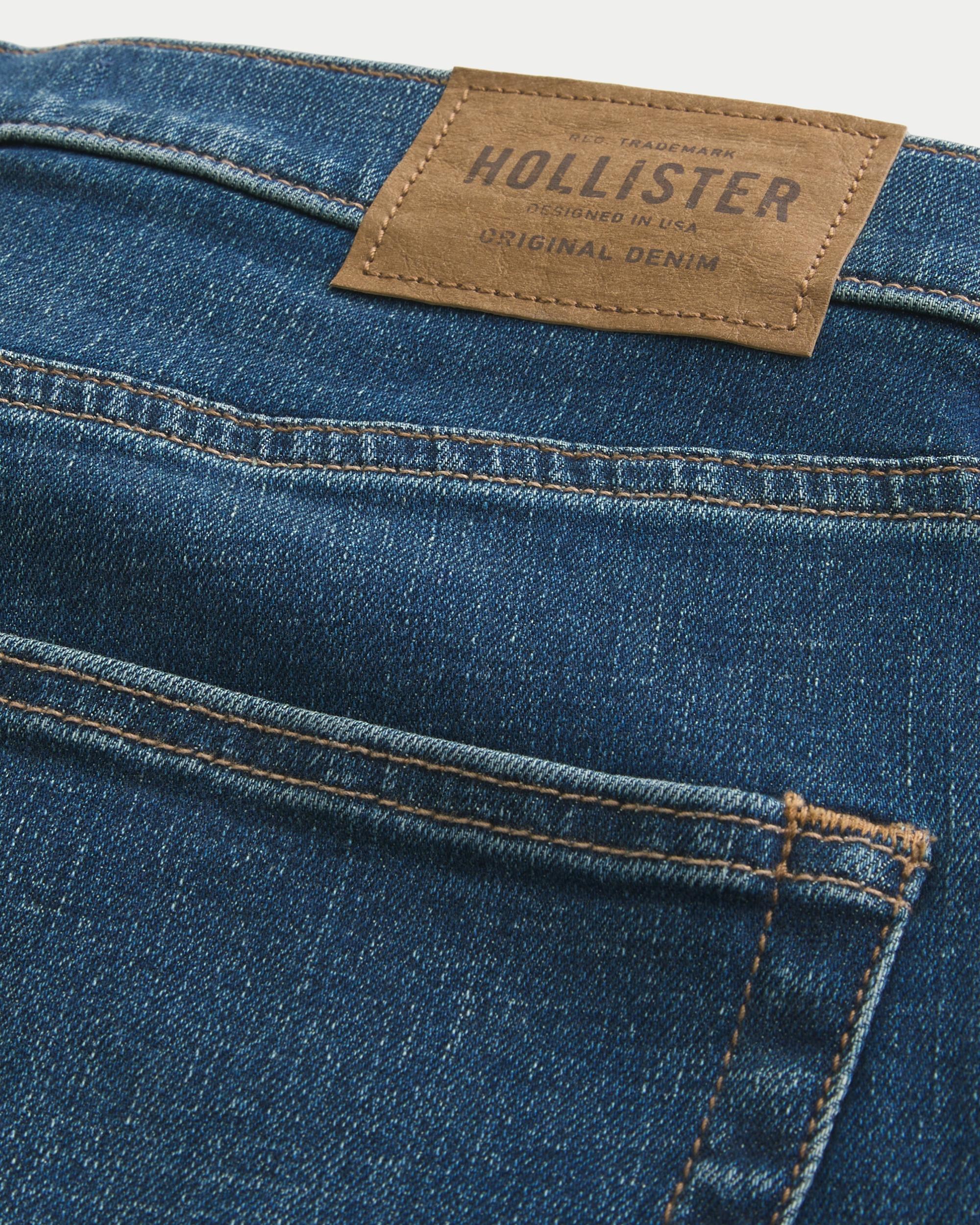 Dark Wash Athletic Skinny Jeans Product Image