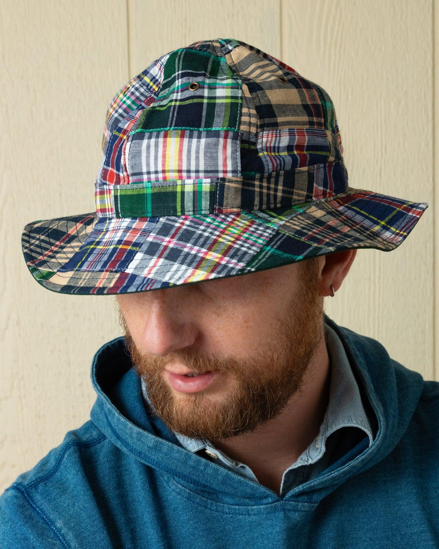 Standard Sailing Hat in Tartan Patchwork Madras Product Image