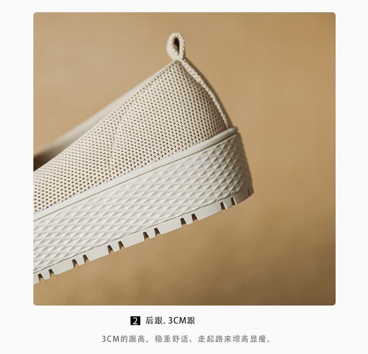 Faux Pearl Platform Slip-Ons Product Image