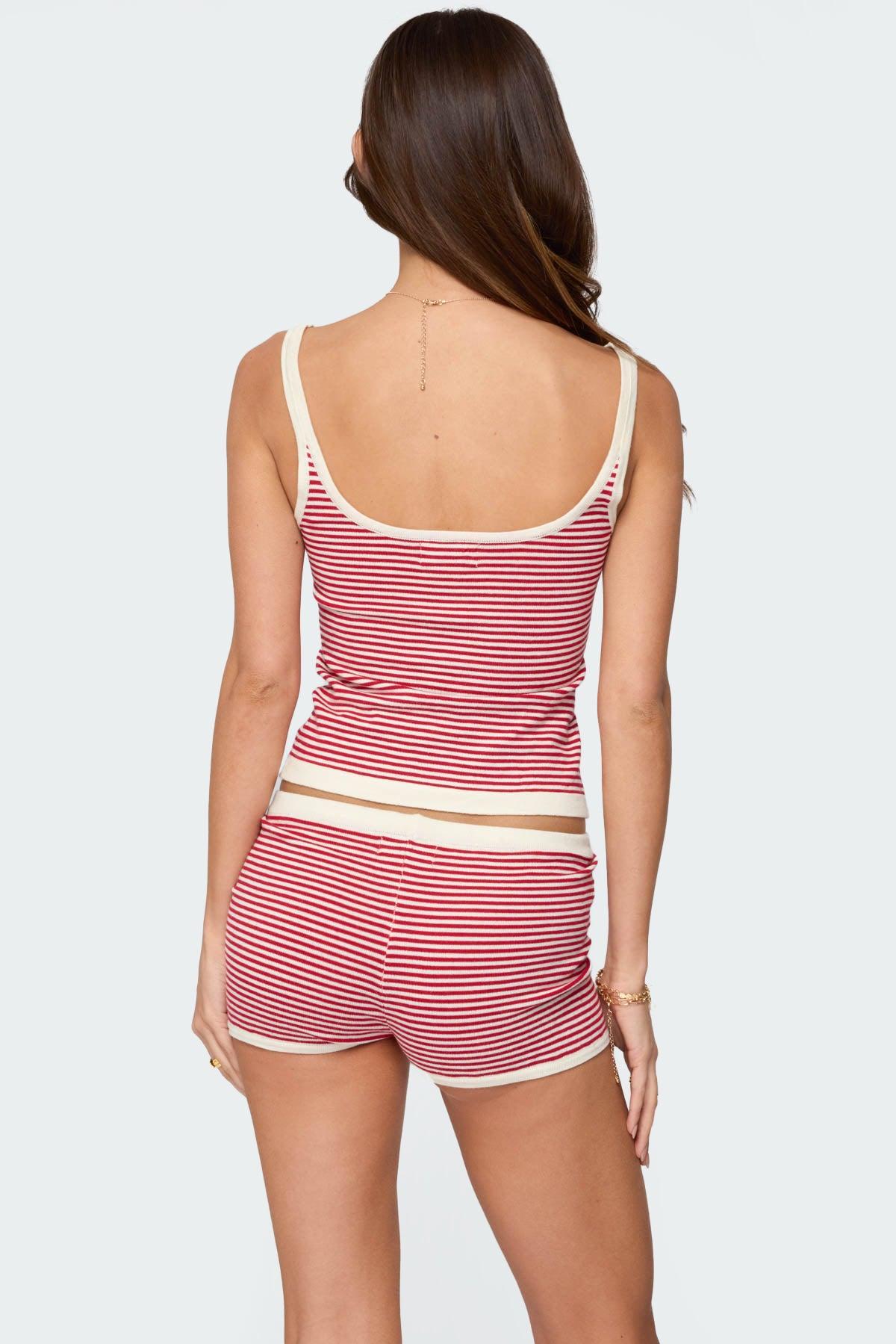 Saylor Striped Knit Tank Top Product Image