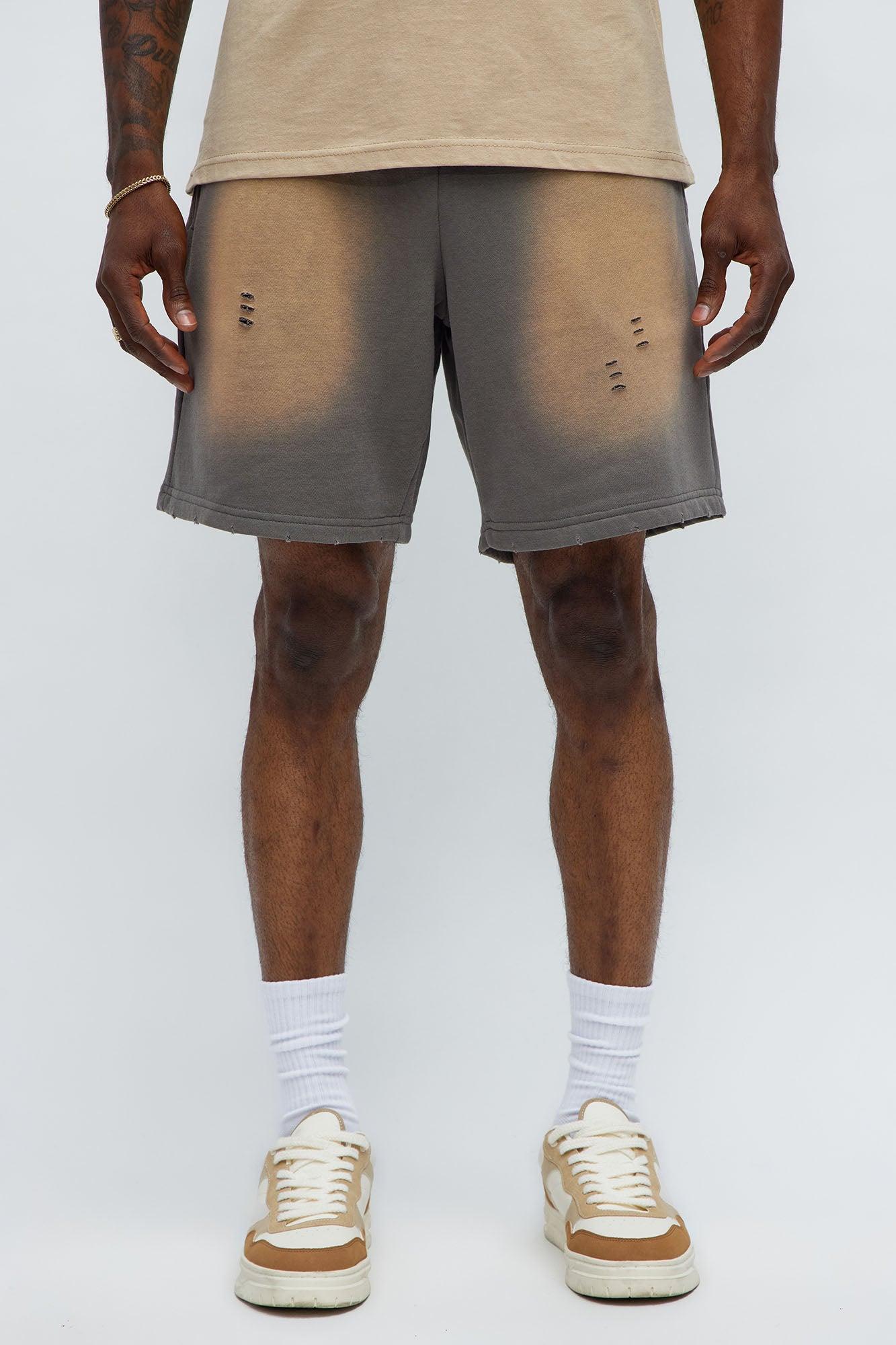 Tyson Dont Fade Relaxed Shorts - Grey Male Product Image