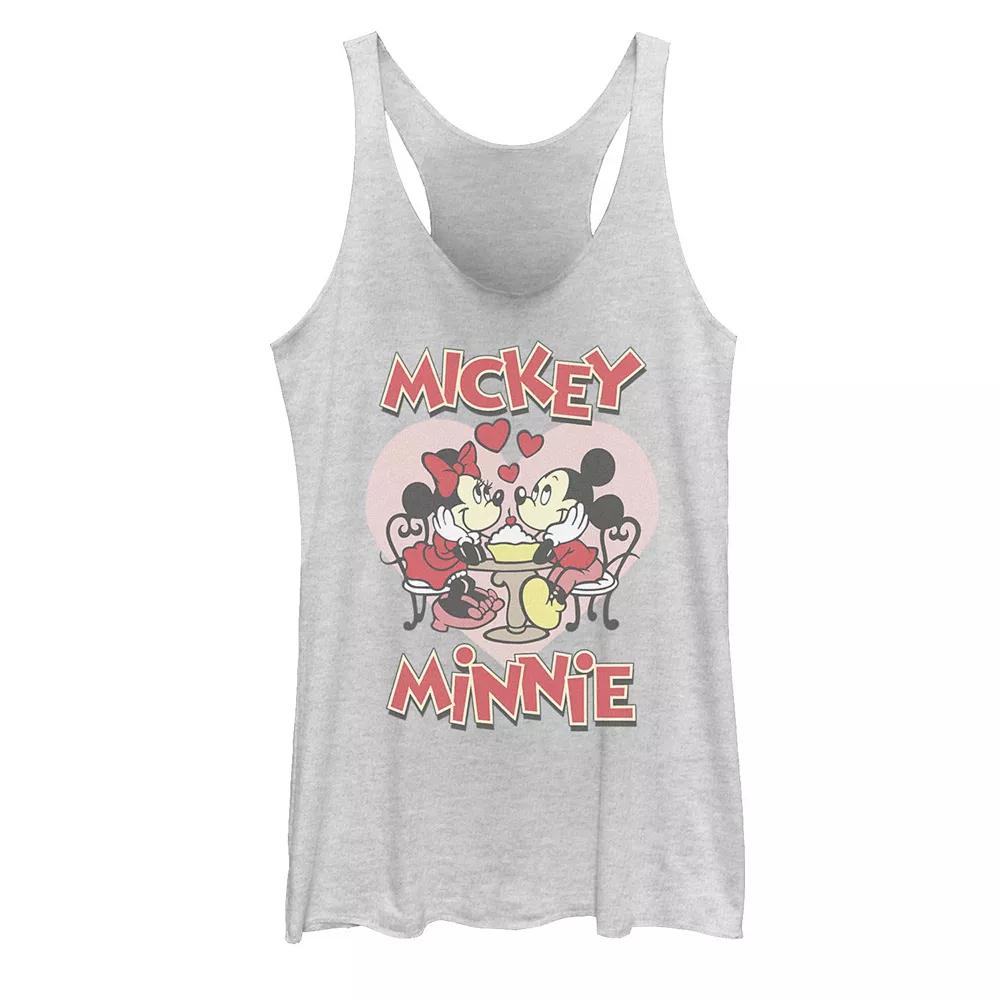 Disney's Mickey Valentine's Day Mickey & Minnie Hearts Racerback Tank Top, Girl's,  Product Image