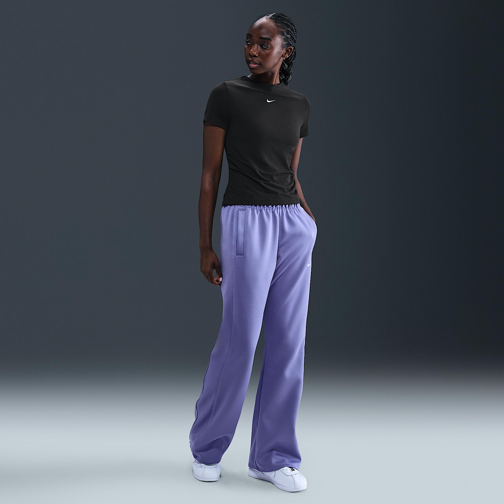 Womens Nike Sportswear Chill Knit Tight Short-Sleeve Mock-Neck Top | HV2401-051 Product Image