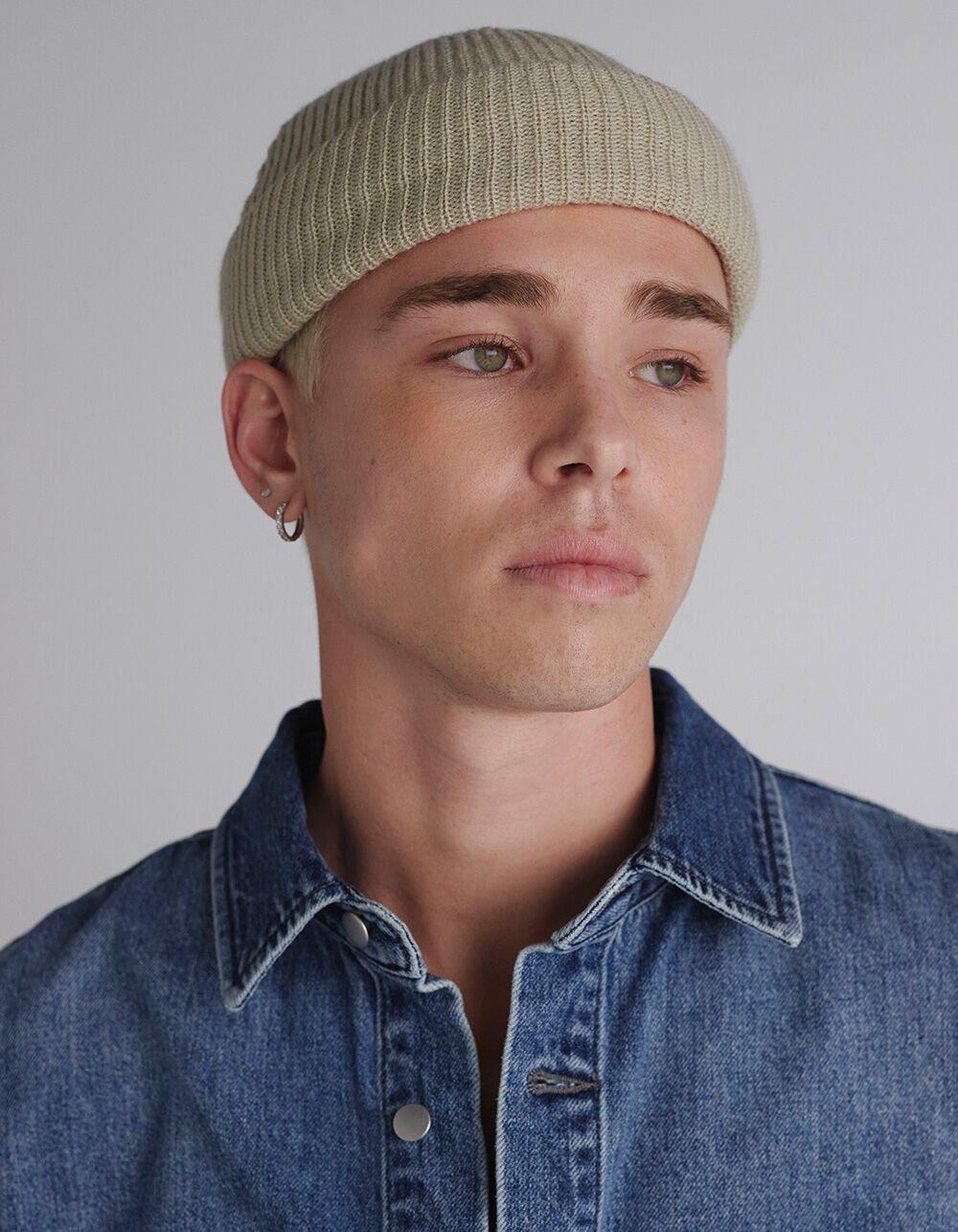 BRIXTON Heist Beanie - BEIGE Product Image