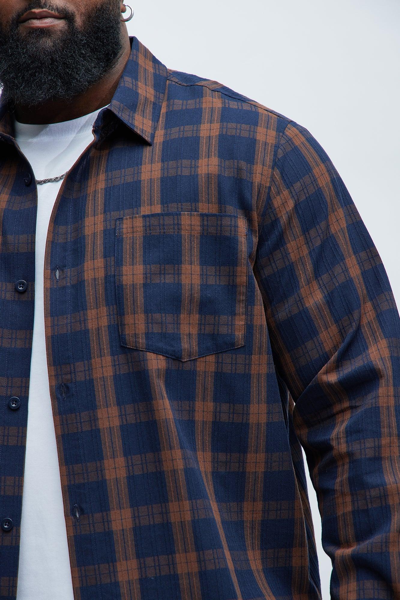 Edgar Plaid Shirt - Brown Combo Male Product Image