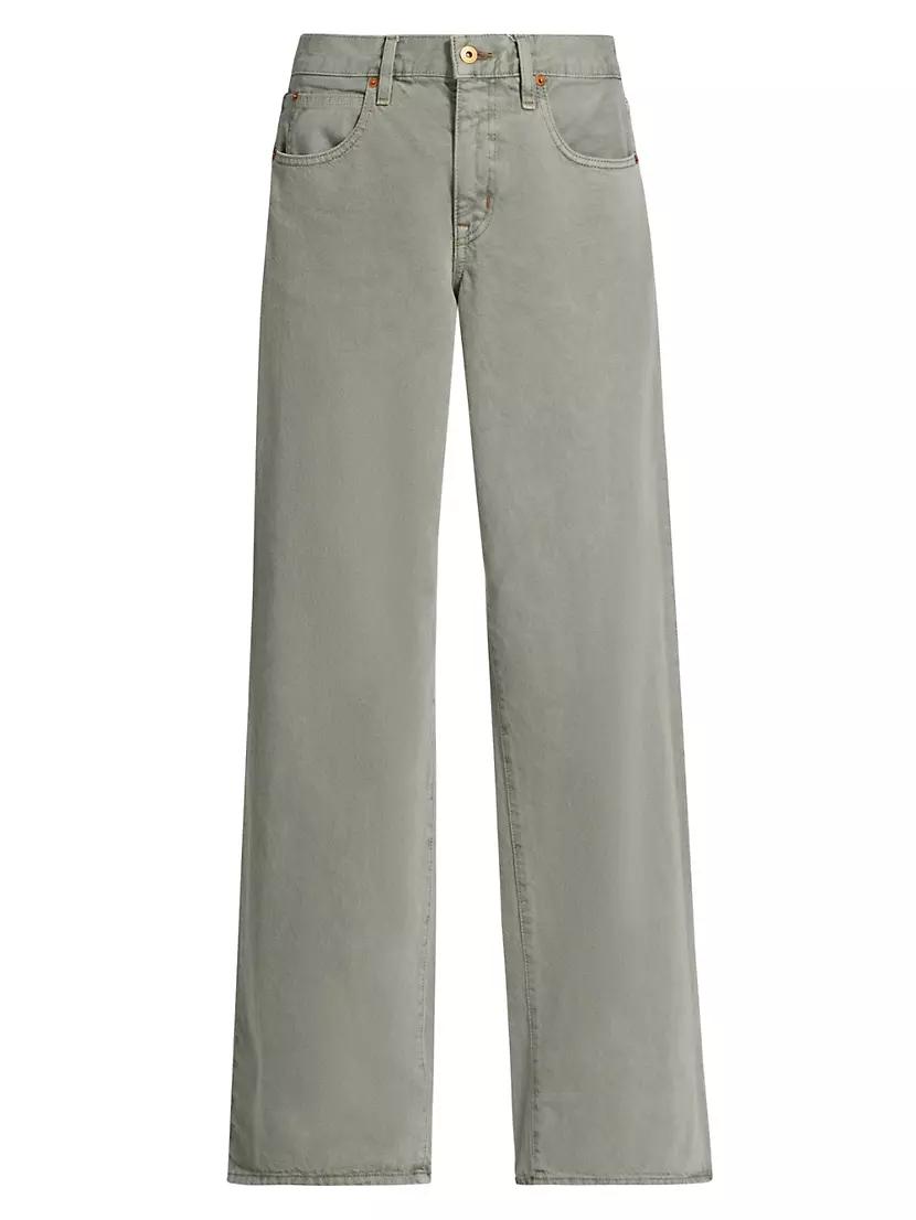 Womens Mica Low-Rise Wide Jeans Product Image