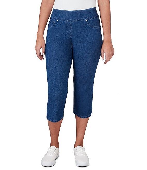 Ruby Rd. Stretch Pull-On Capri Denim Jeans Product Image