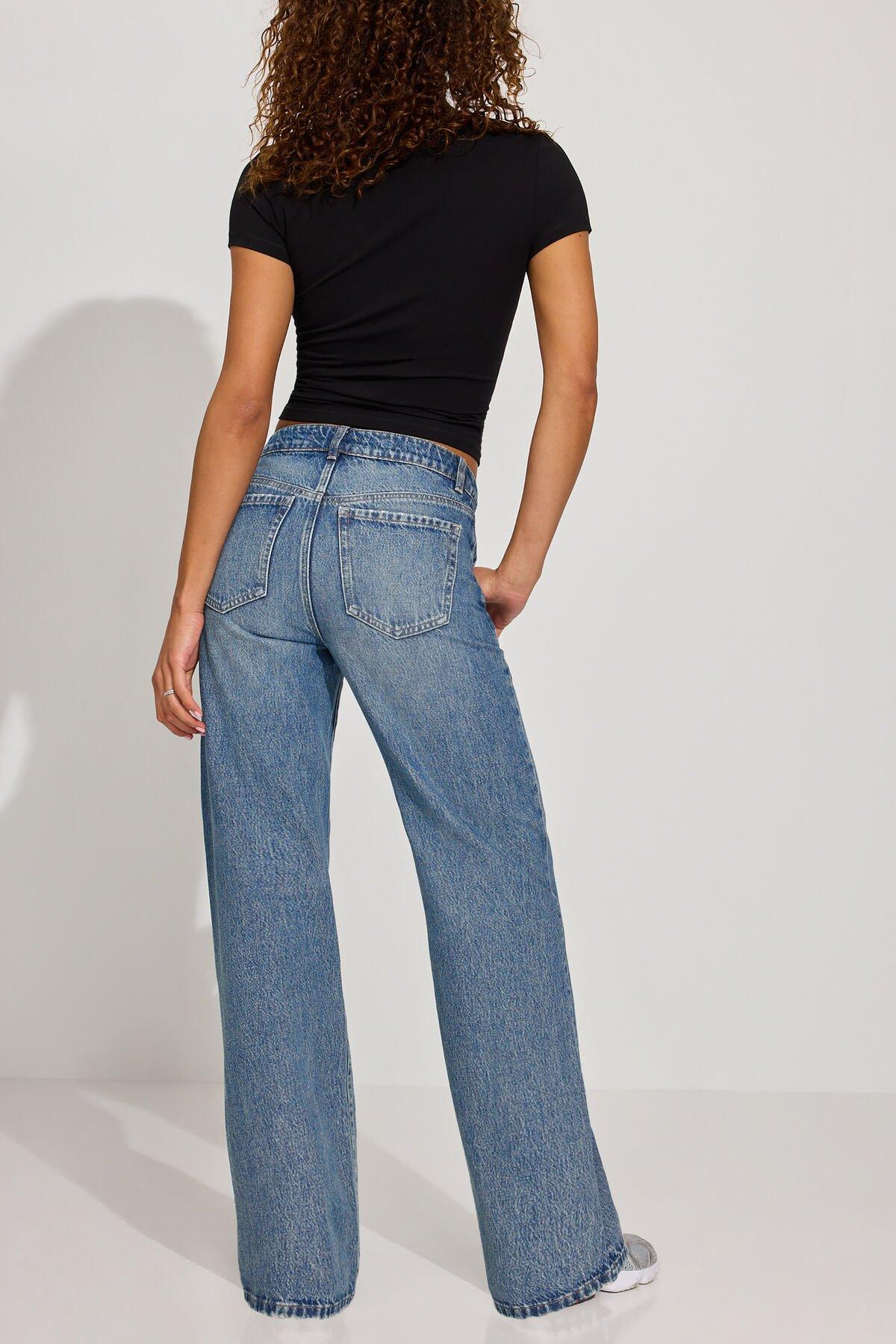High Rise Wide Cargo Jeans Product Image