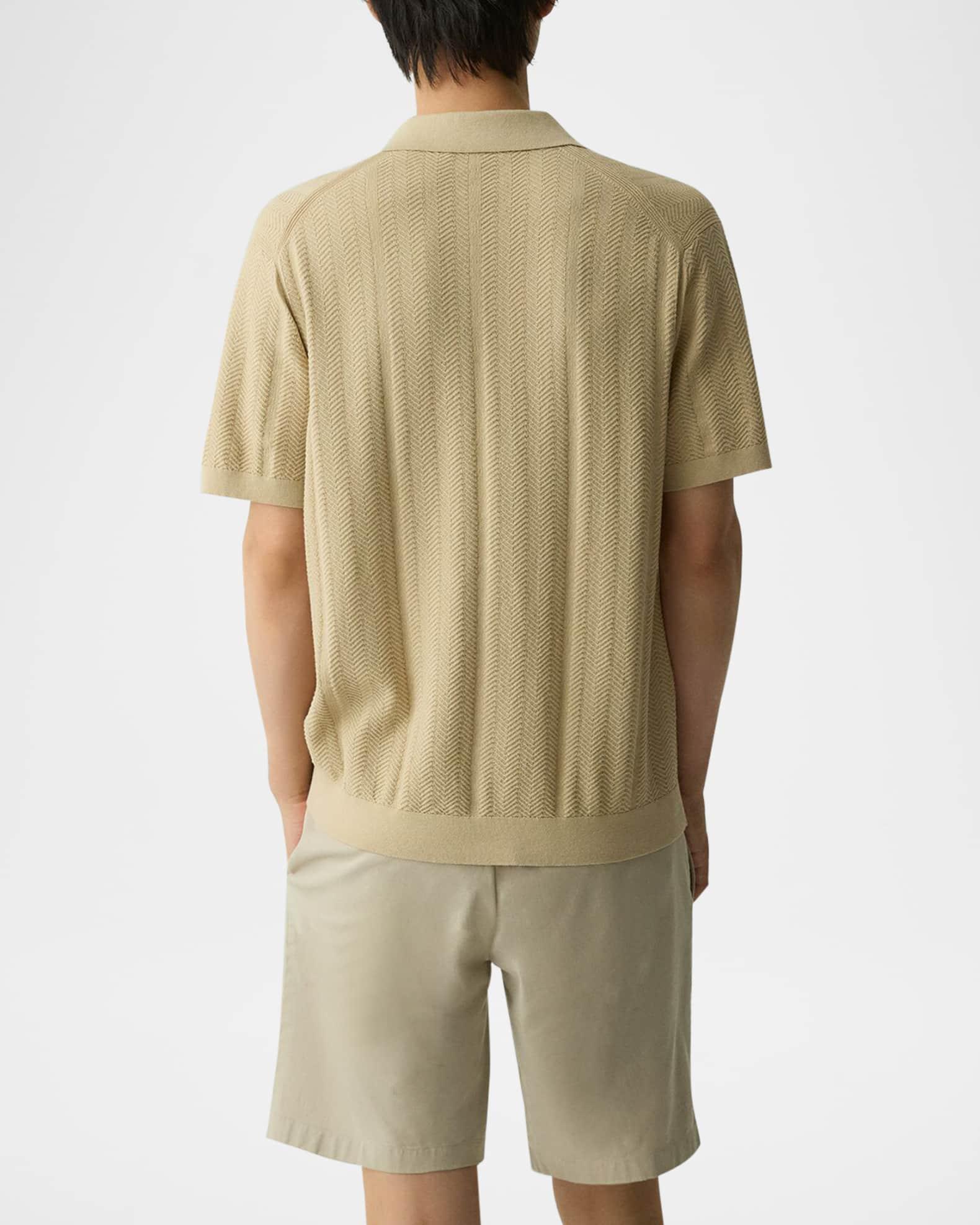 Men's Herringbone Knit Camp Shirt Product Image