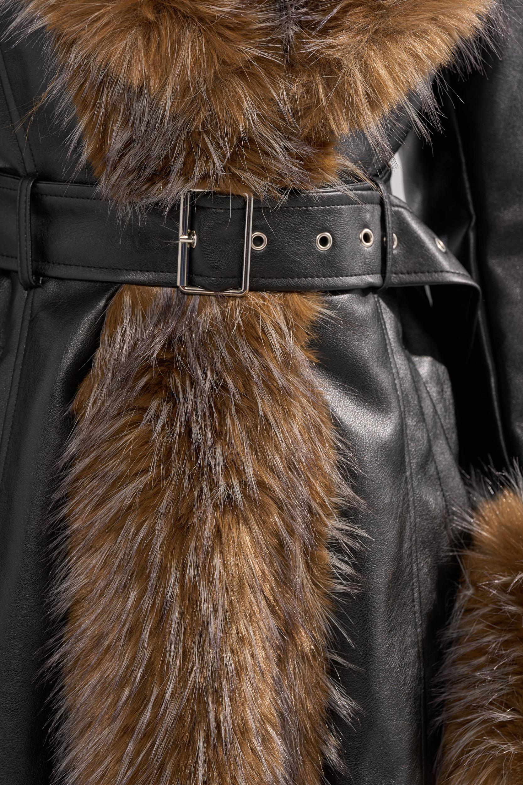VOODOO FUR TRIM TRENCH Product Image