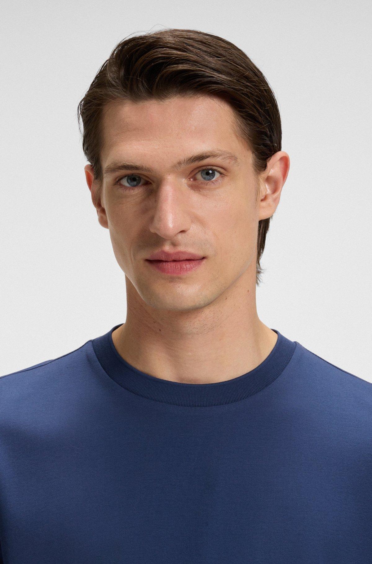 Regular-fit T-shirt in mercerized cotton Product Image