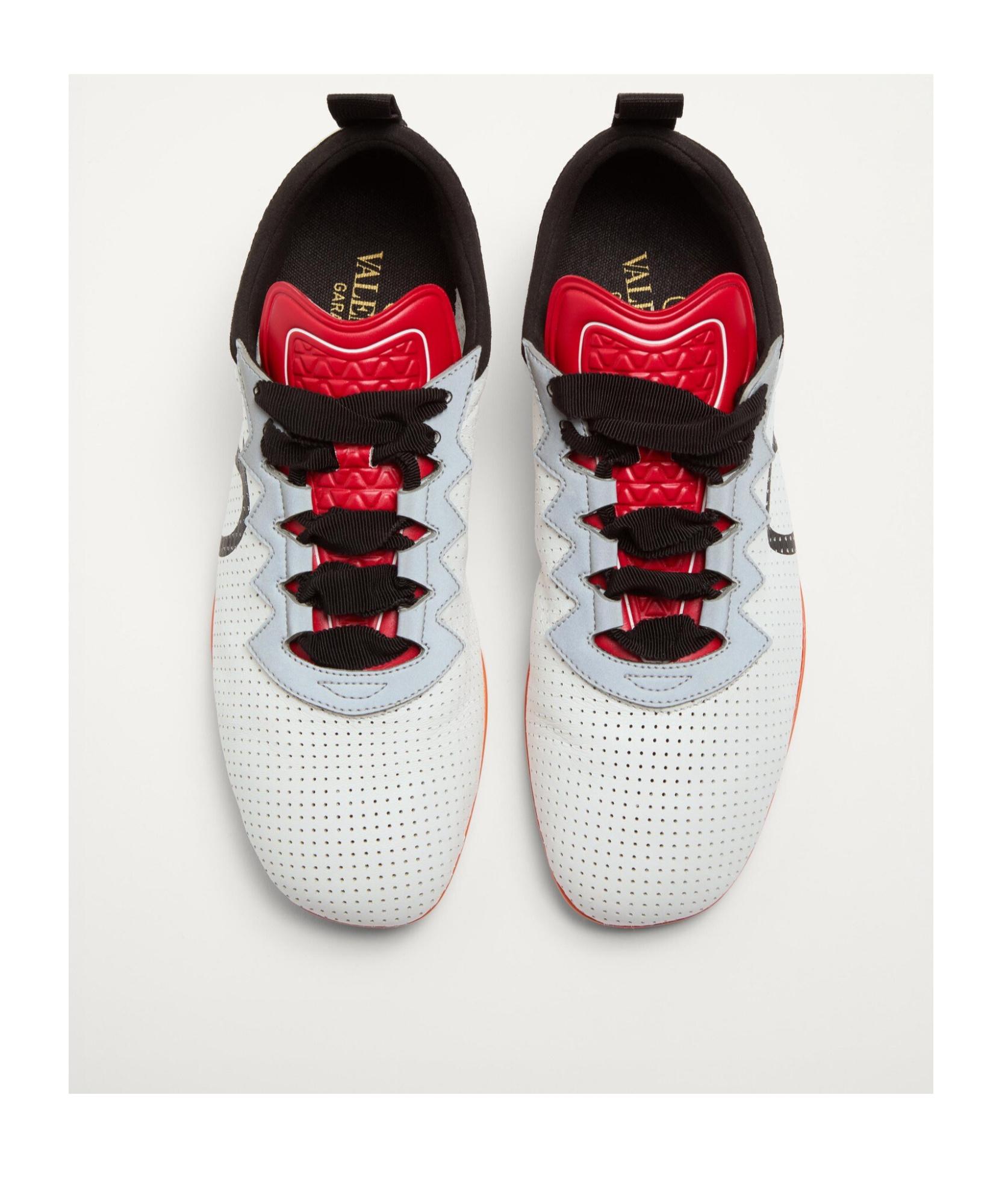 VALENTINO GARAVANI Chromathon Low-top Sneakers In Perforated Leather In Multi Product Image