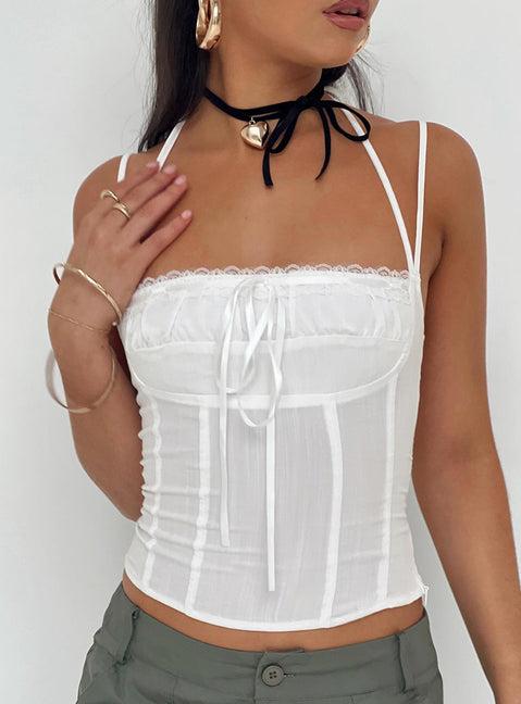 Trynia Top White Product Image