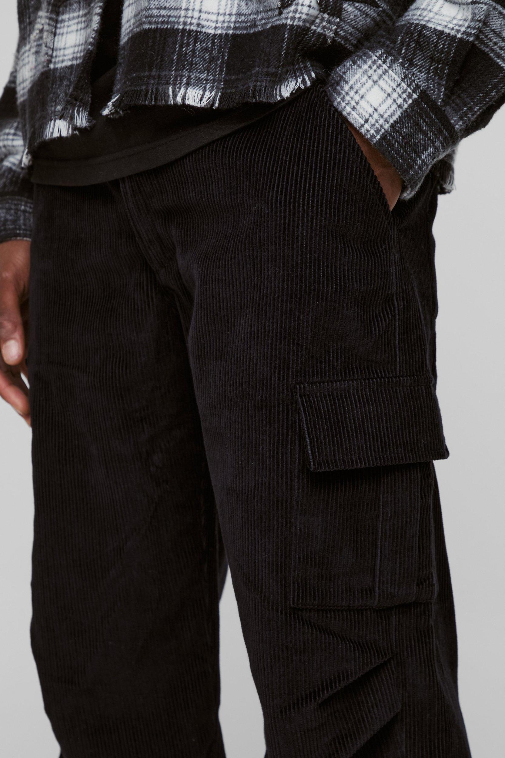 Relaxed Corduroy Cargo Pants | boohooMAN USA Product Image