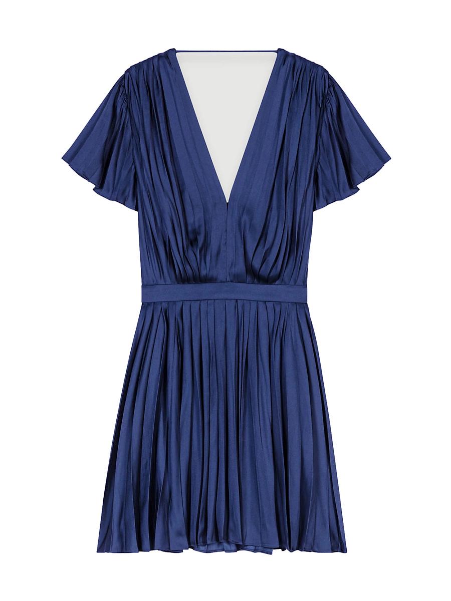 Womens Short Pleated Dress Product Image