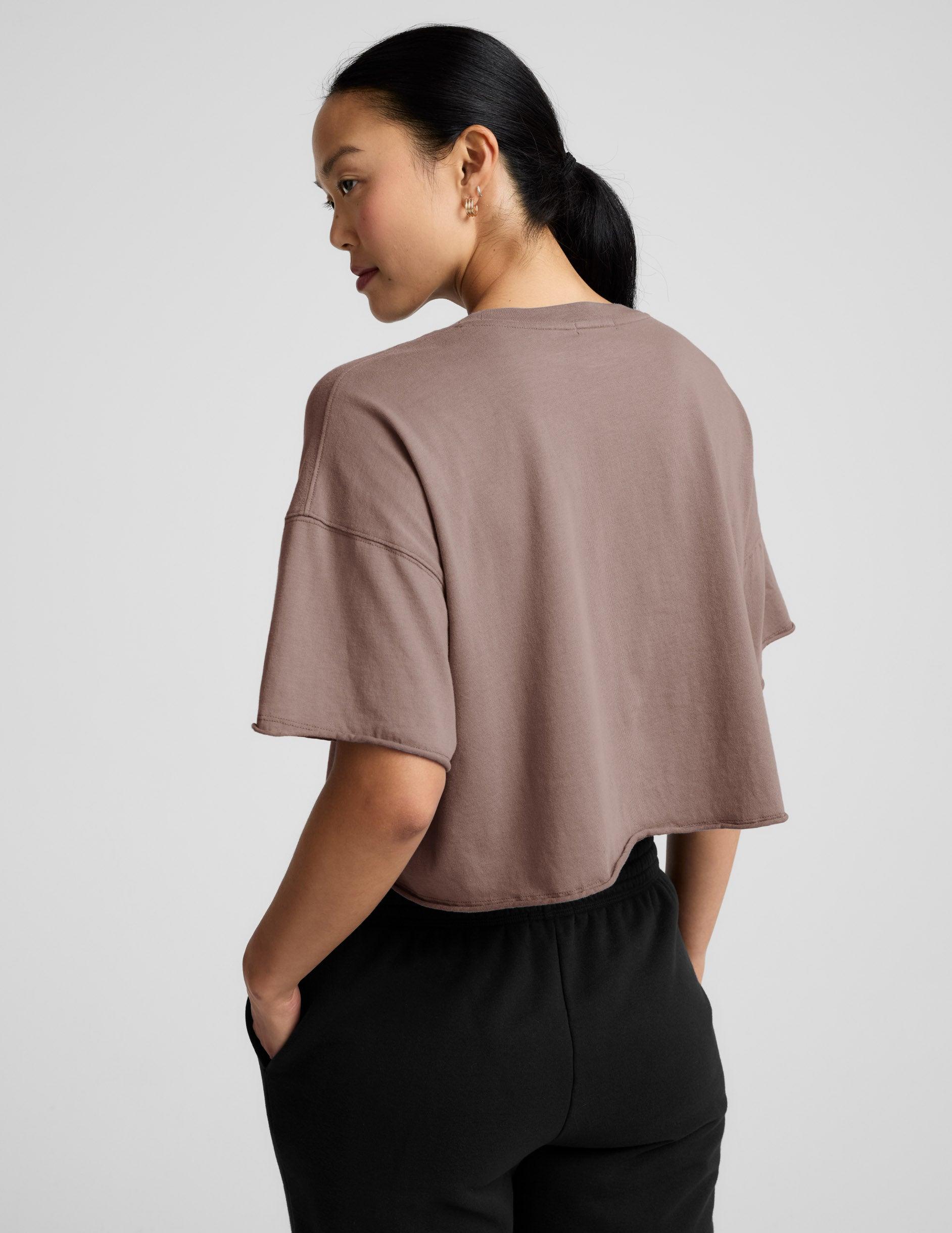 SoftKnit Better Than Ever Cropped Cotton Tee Product Image