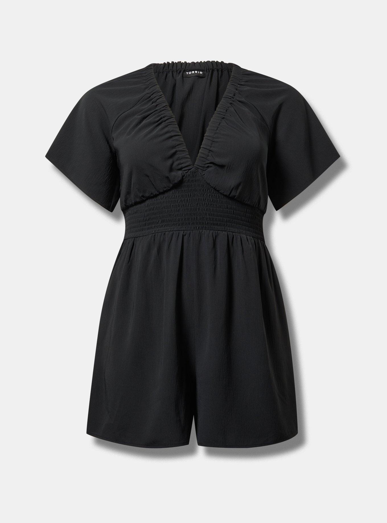 Double V-Neck Romper Product Image