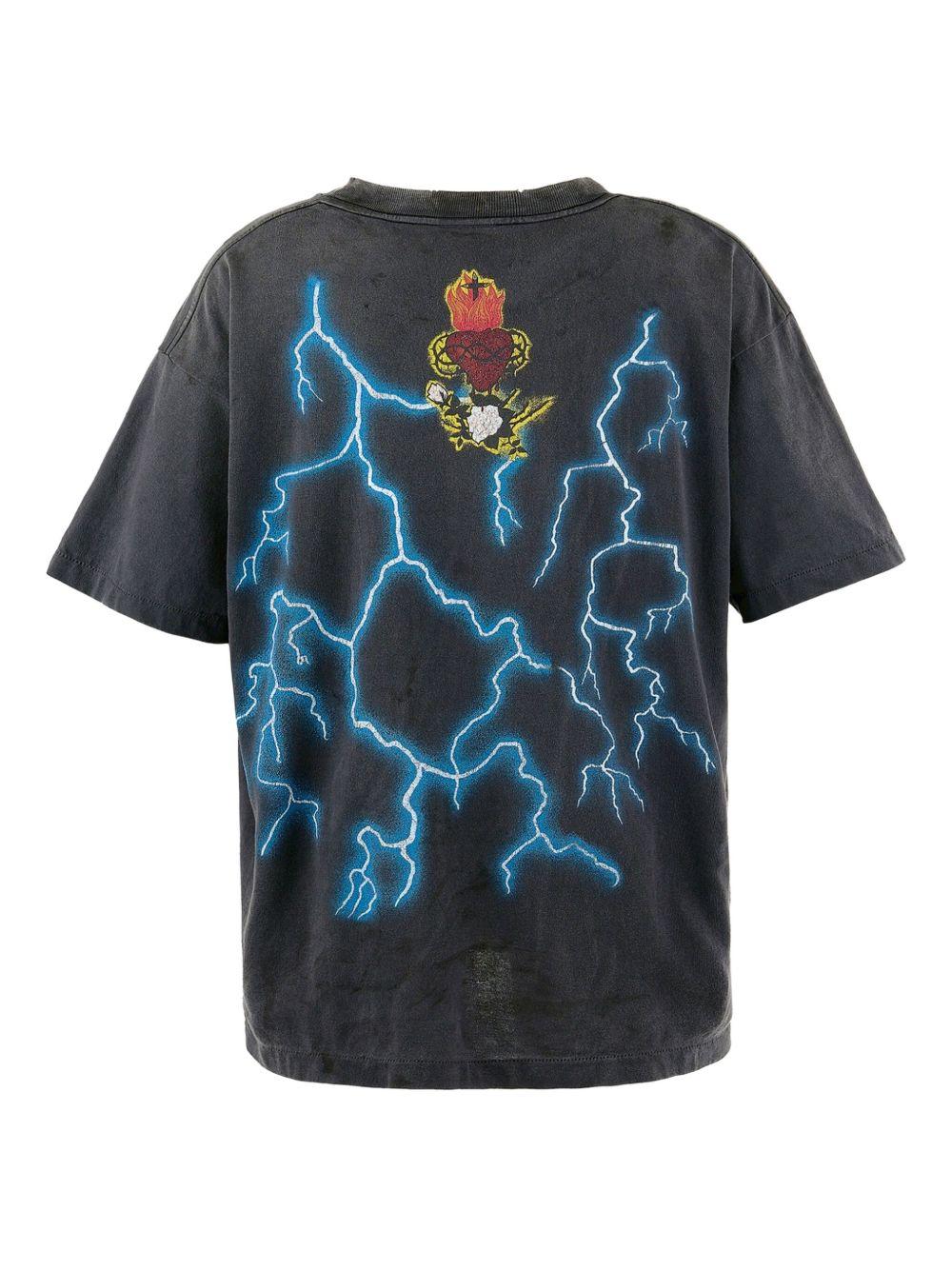 lightning-print T-shirt Product Image