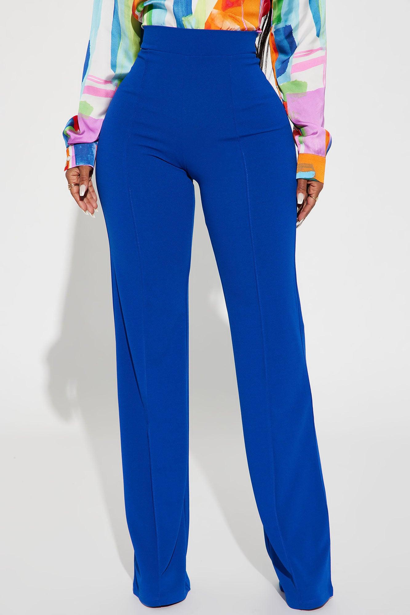Tall Victoria High Waisted Dress Pants - Royal Product Image