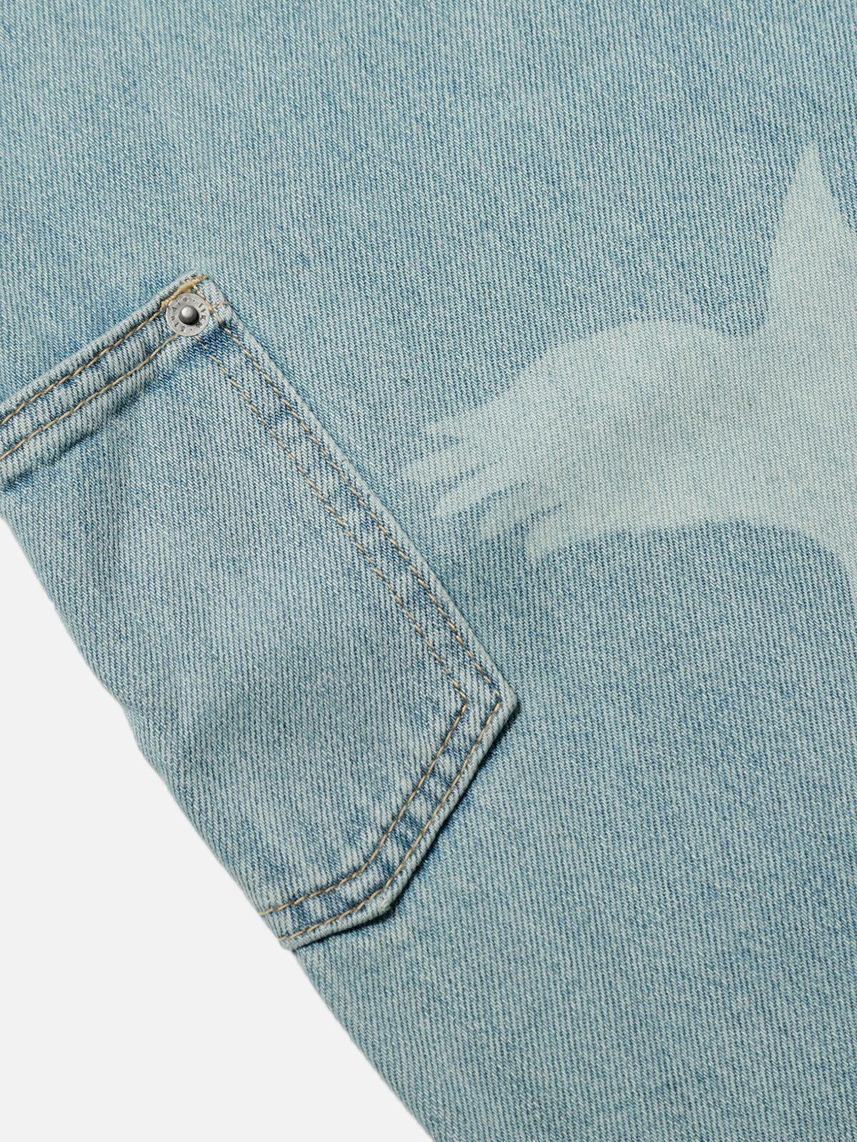 Aelfric Eden Pigeon Graphic Baaggy Jeans Product Image