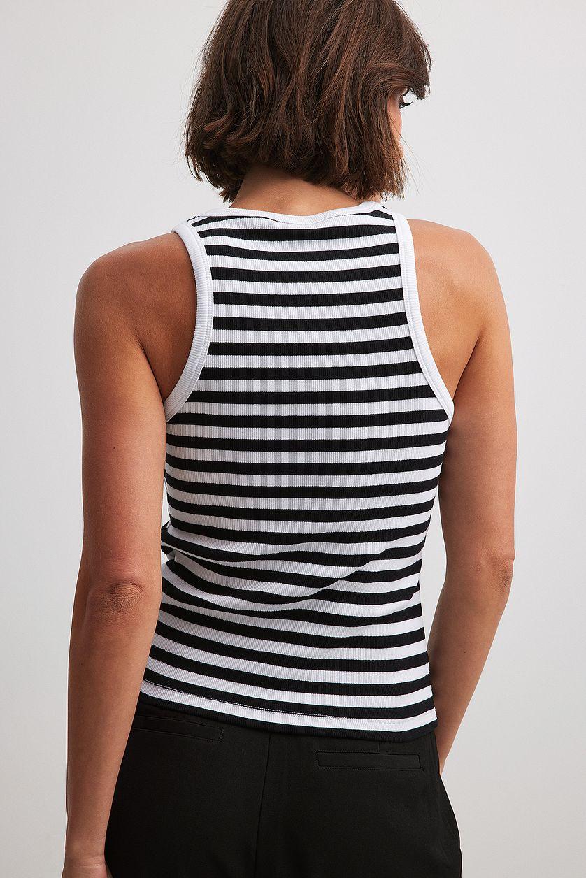 Striped Ribbed Tank Product Image